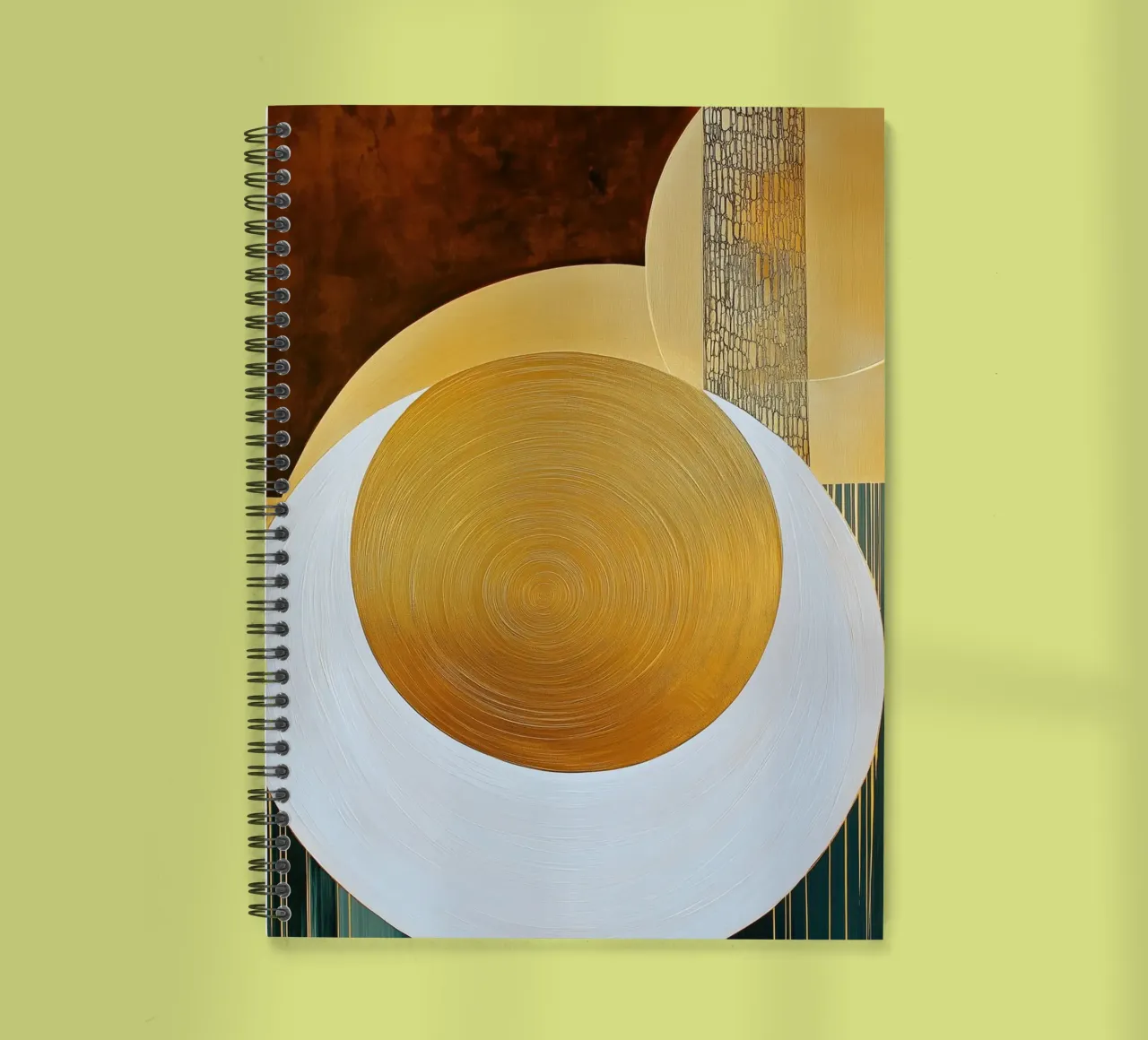 Abstract round shape spiral notebook by Imagine
