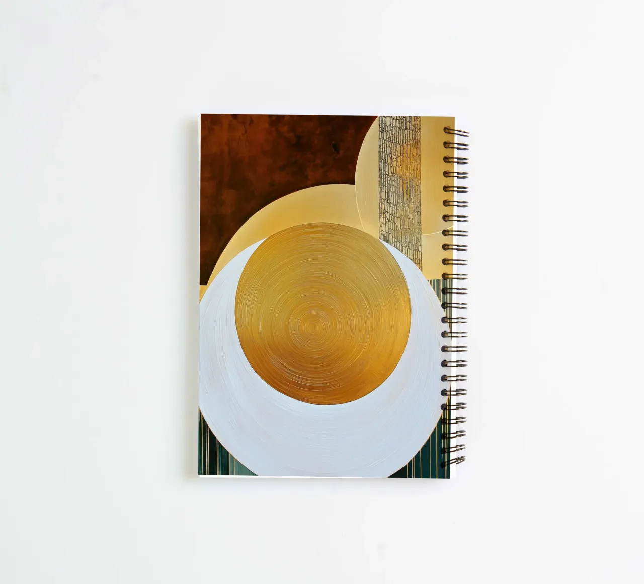 Abstract round shape spiral notebook by Imagine