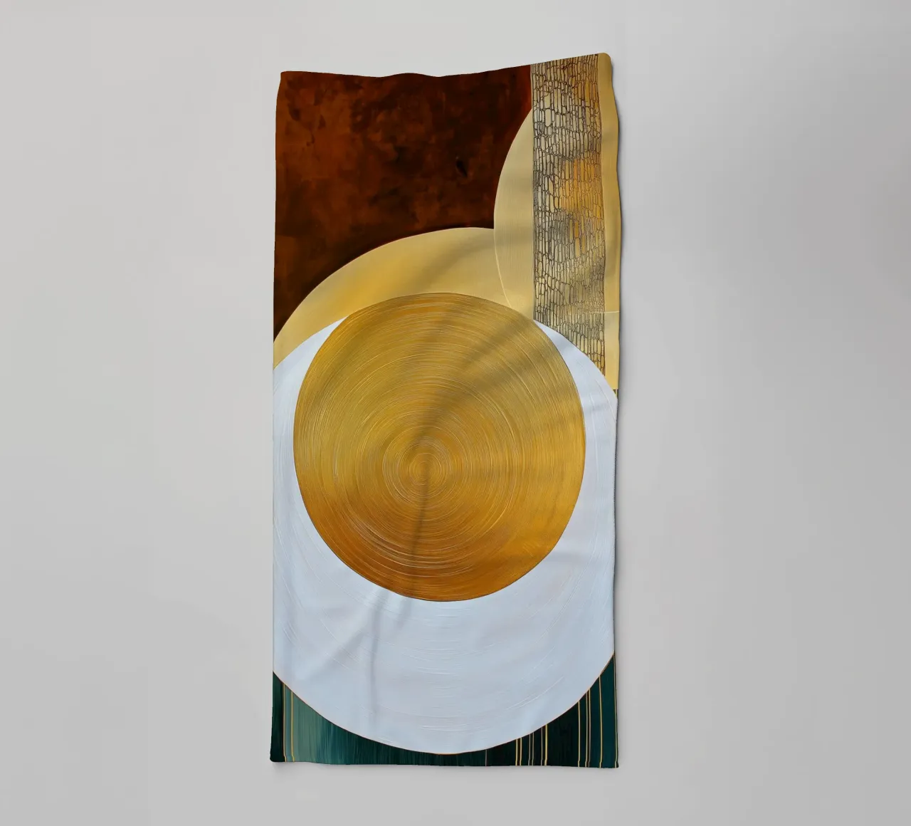 Abstract round shape towel by Imagine