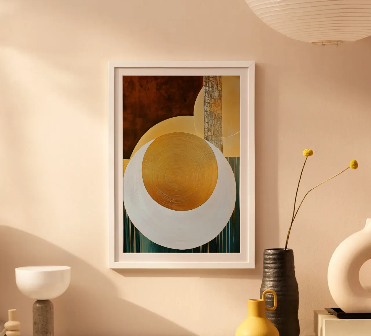 Abstract round shape hahnemühle by Imagine