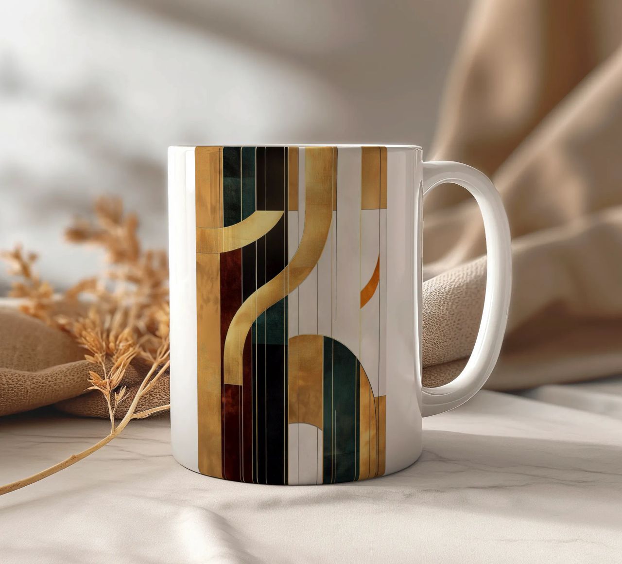 Linee astratte tazza in ceramica da Imagine