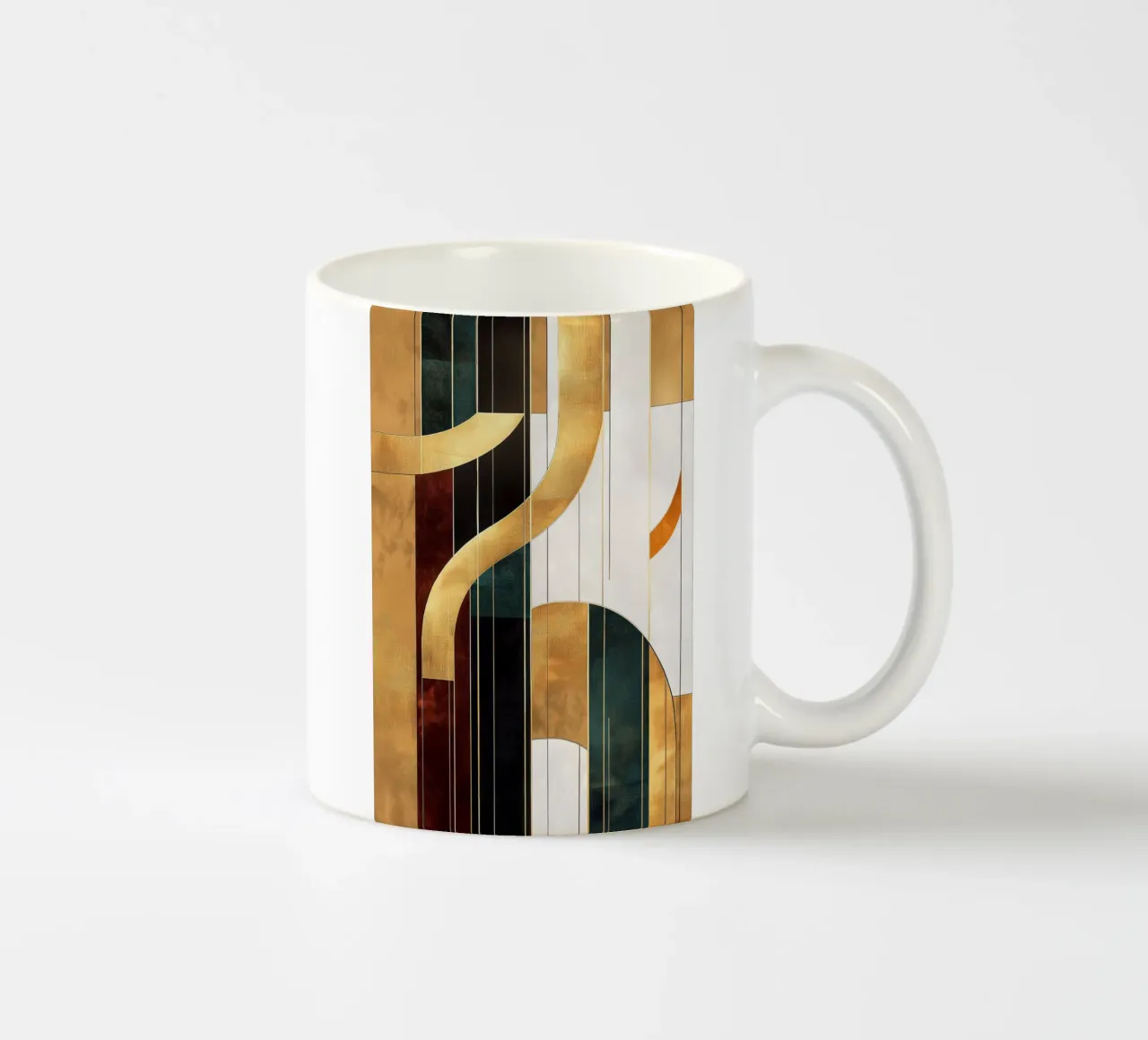 Abstracte lijnen keramische mok van Imagine