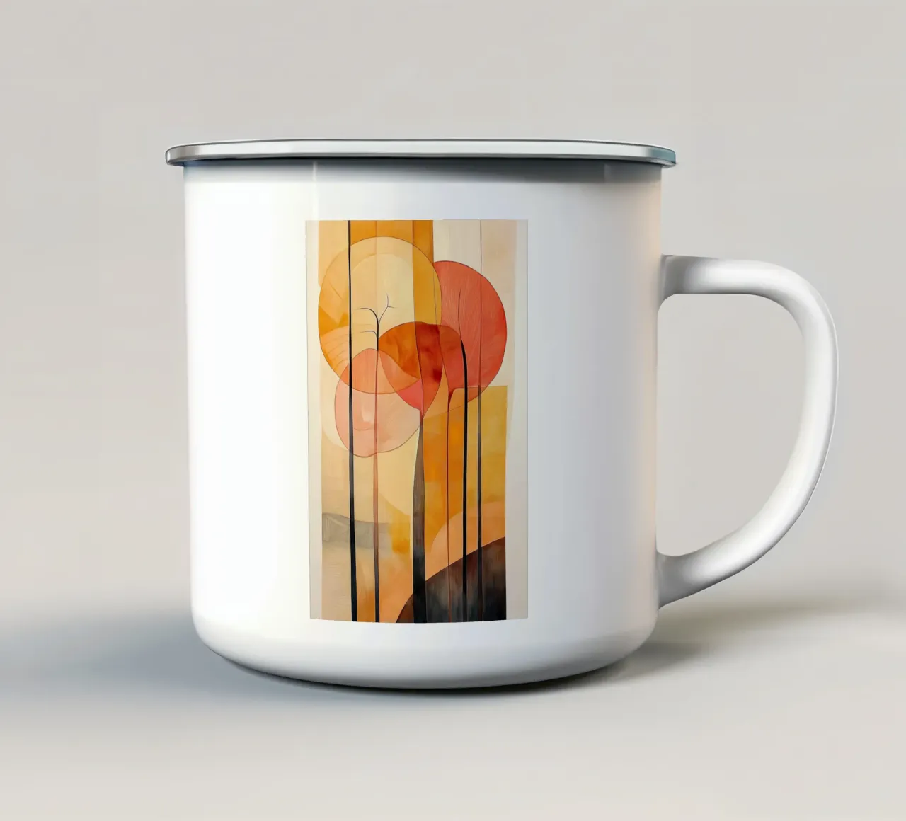 Bomen abstract tazza in smalto da Imagine