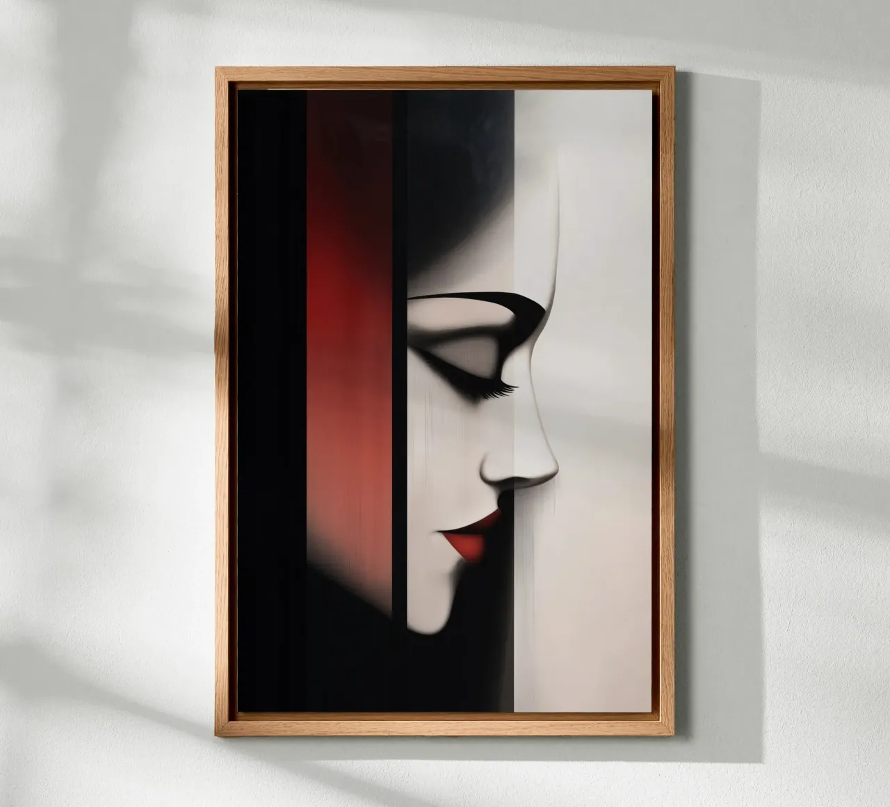 Abstracte vrouw canvas van Imagine