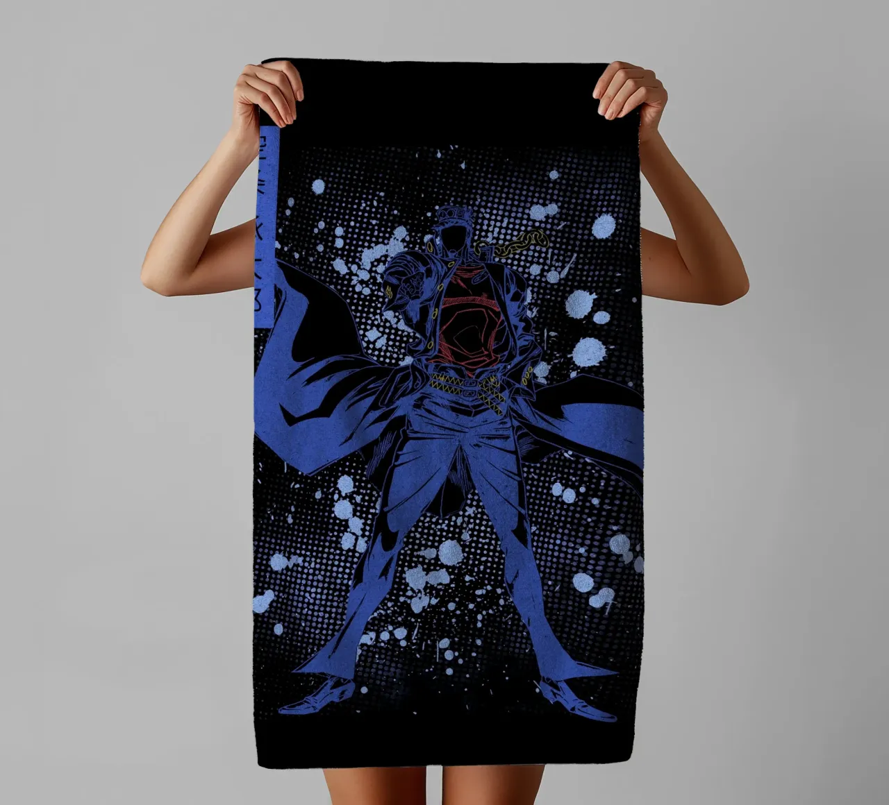 Kujo Jotaro jojo asciugamano da bagno da Neonartstudio