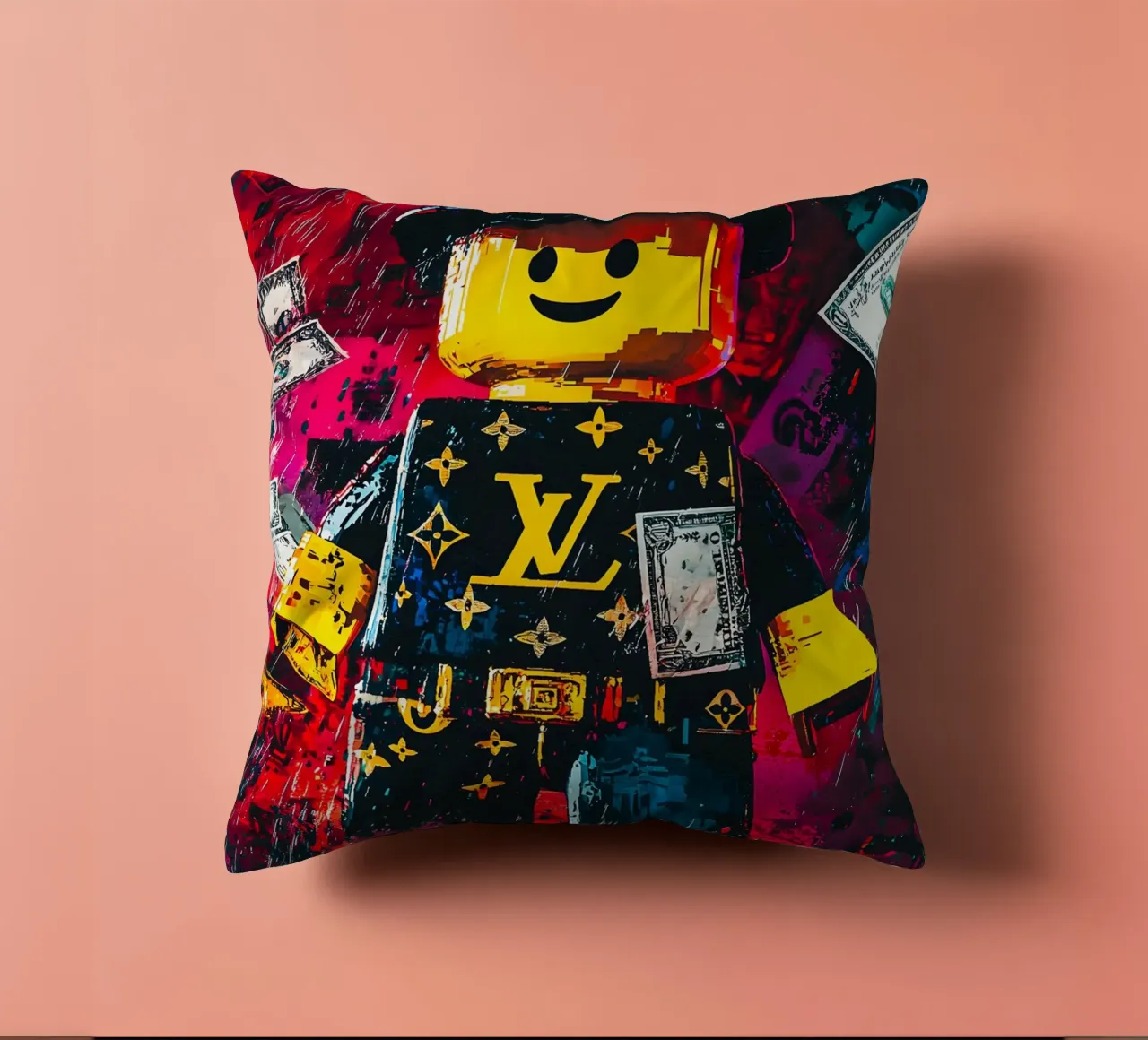 Graffiti art Character of Roblox video game cuscino da FreeArtStudio