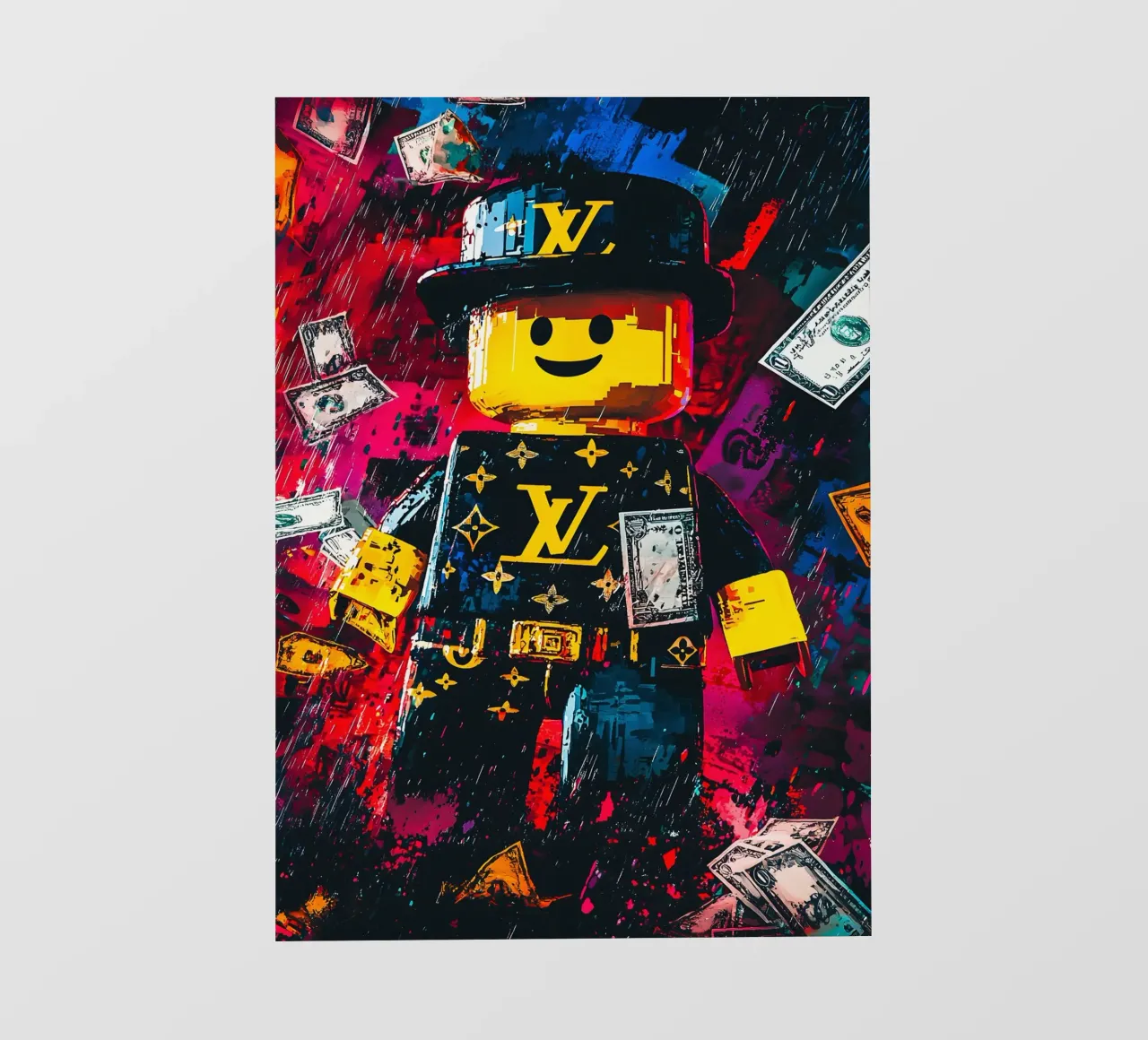 Graffiti art Character of Roblox video game telo in pvc da FreeArtStudio