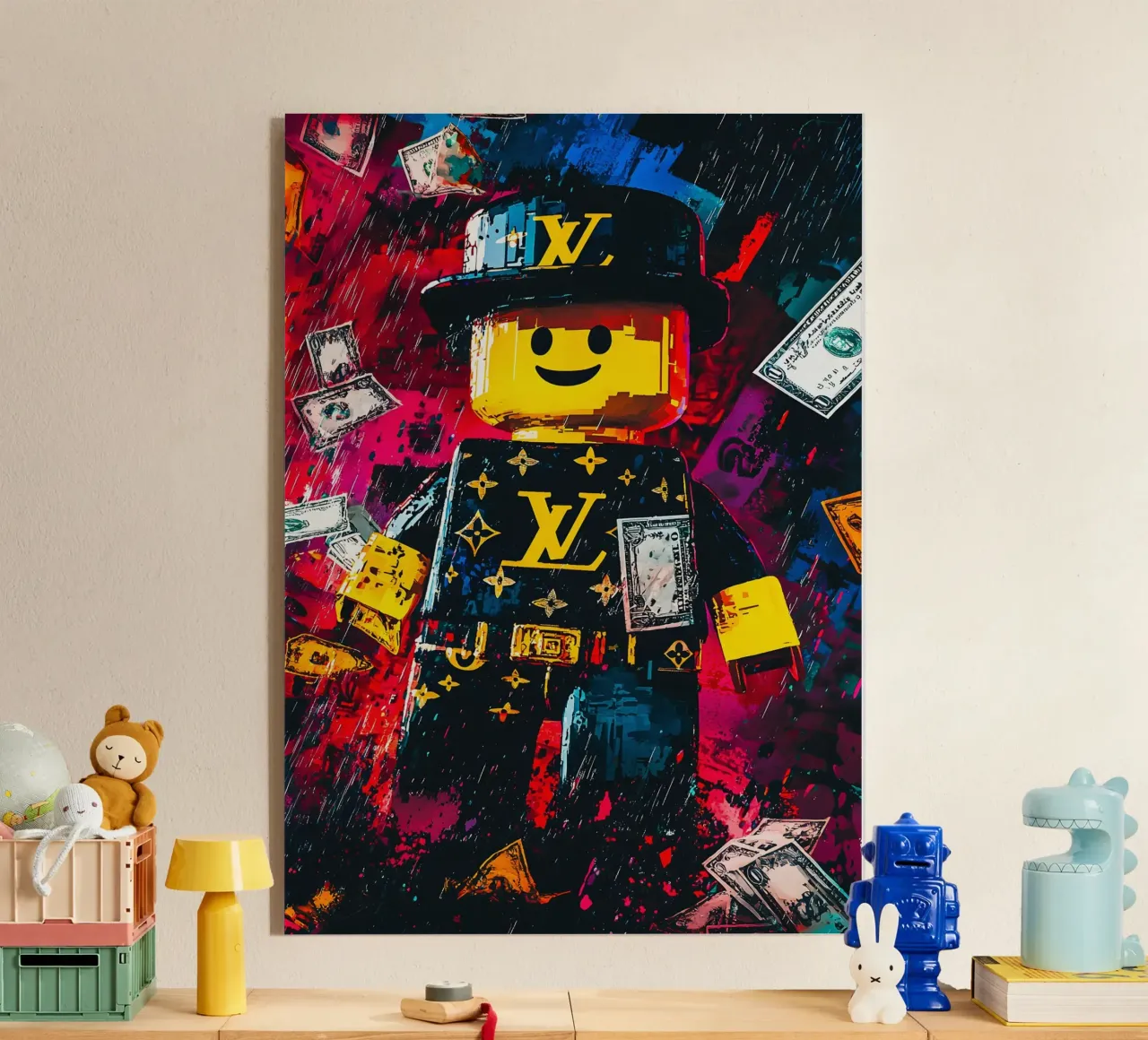 Graffiti art Character of Roblox video game plexiglass da FreeArtStudio