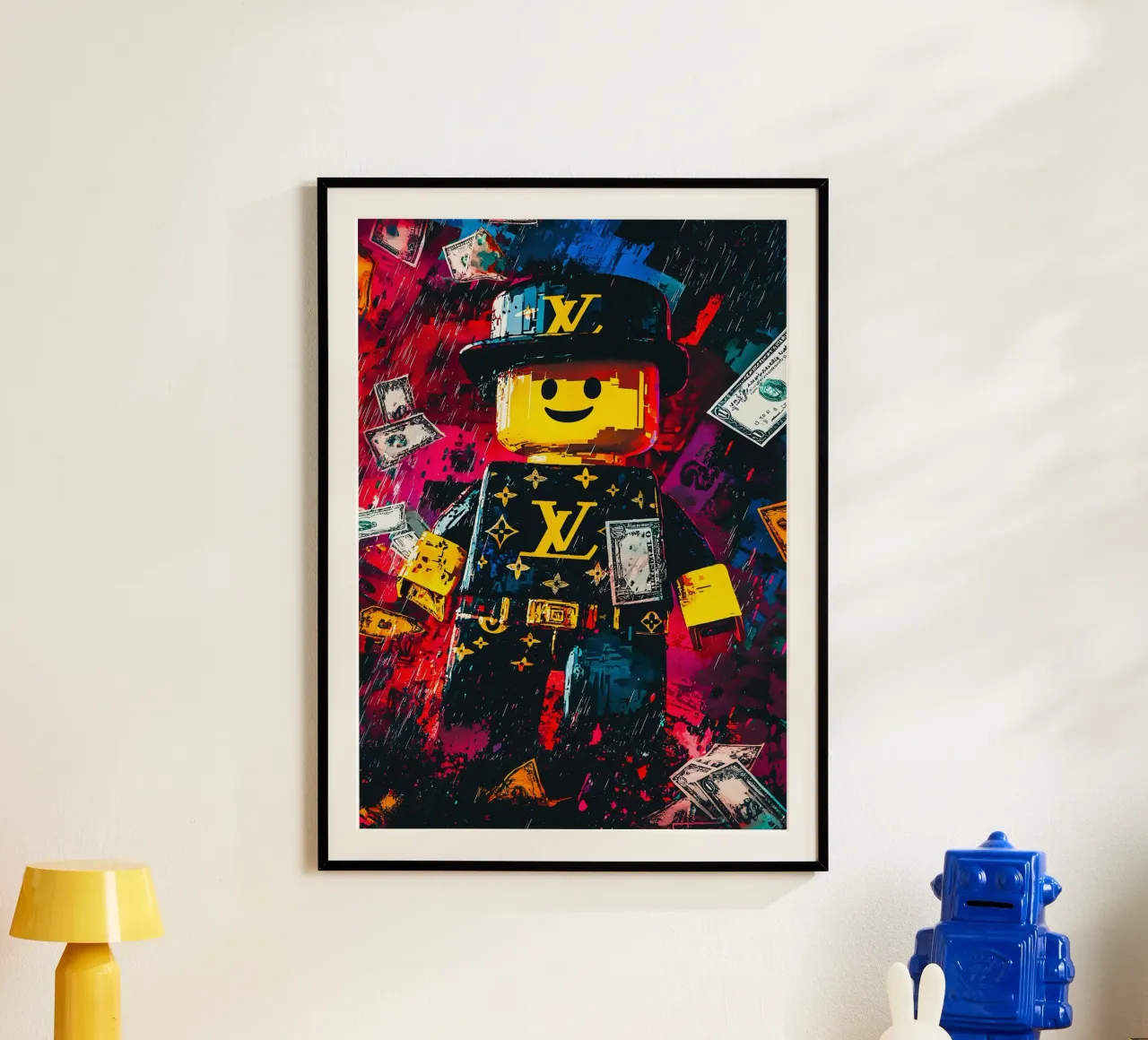 Graffiti art Character of Roblox video game carta hahnemühle da FreeArtStudio