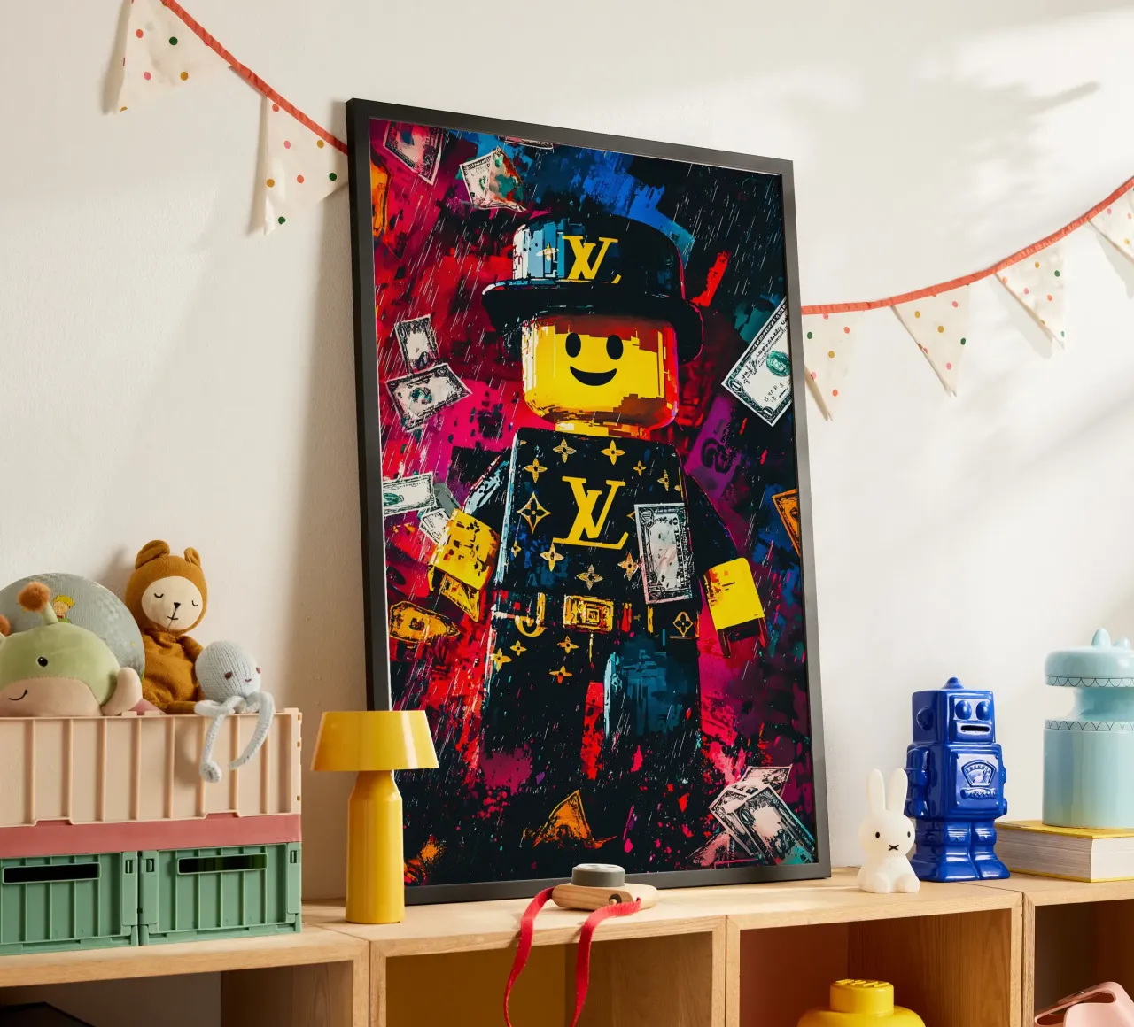 Graffiti art Character of Roblox video game carta hahnemühle da FreeArtStudio