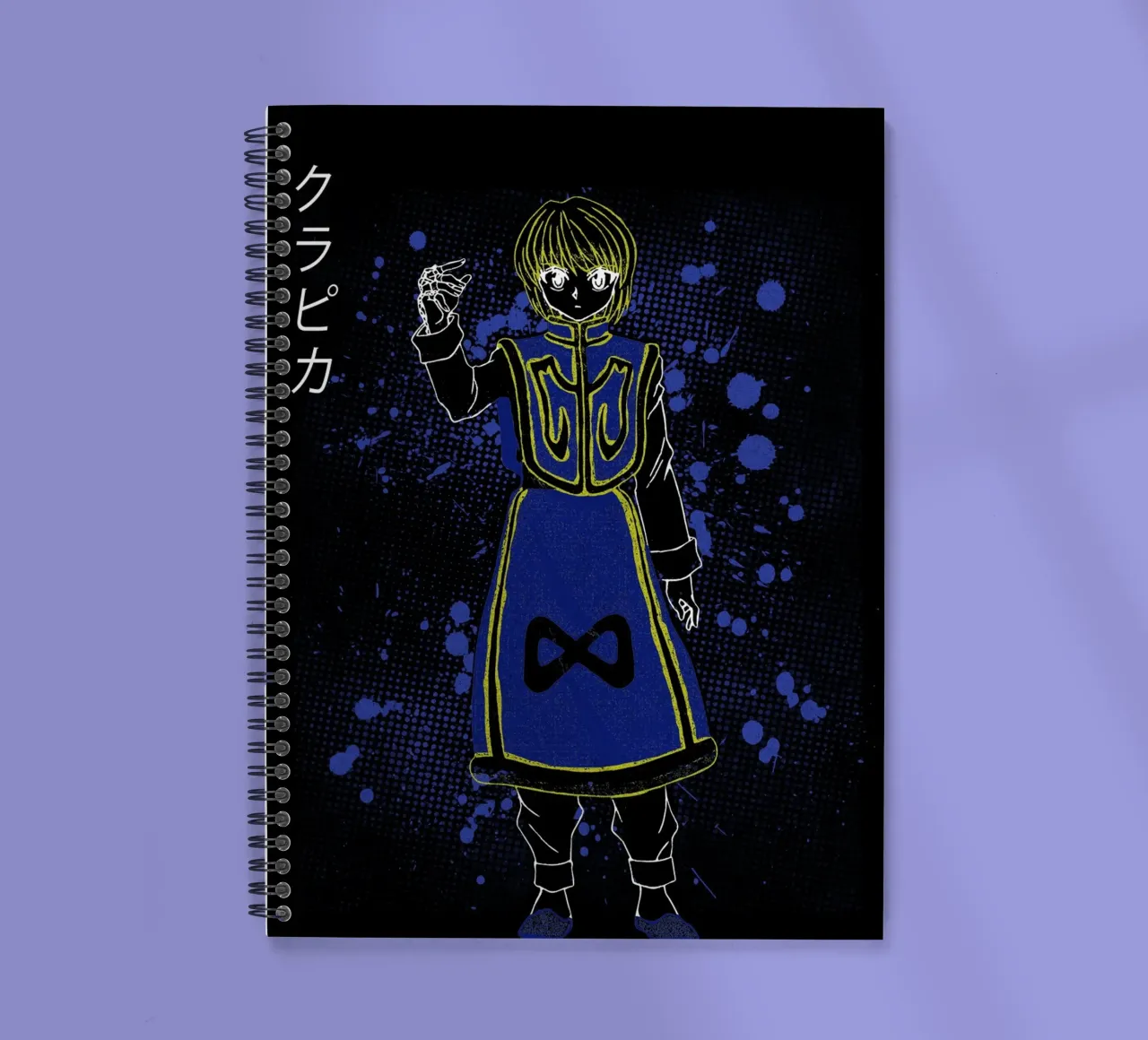 Kurapika spiral notebook by Neonartstudio