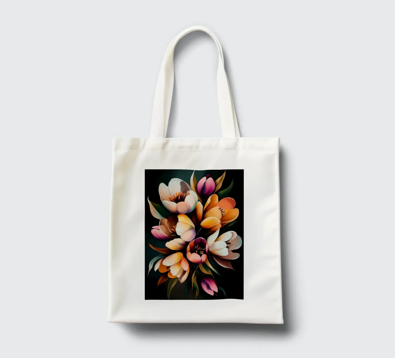 Fiori colorati borsa in juta da Imagine