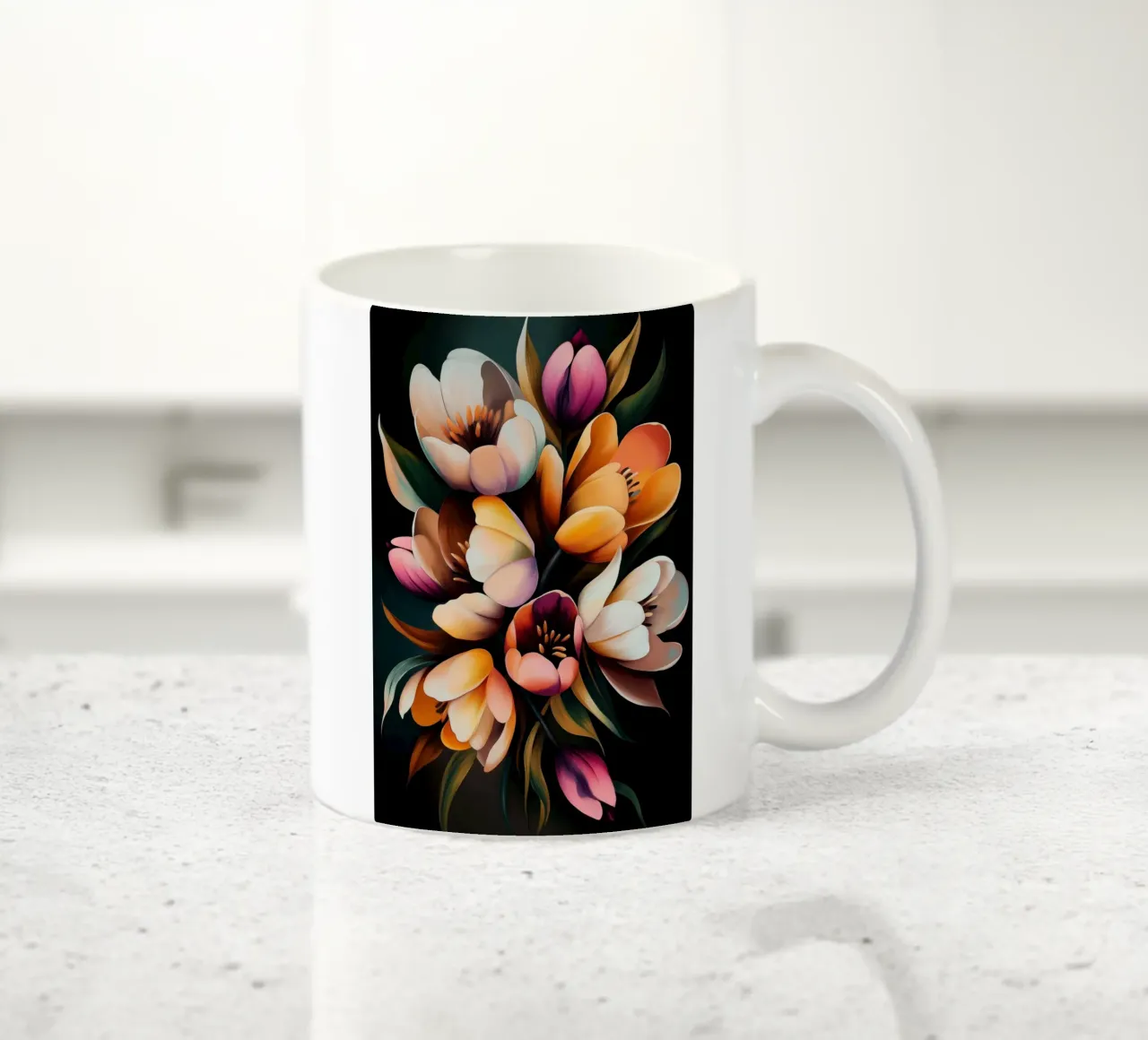 Fiori colorati tazza in ceramica da Imagine