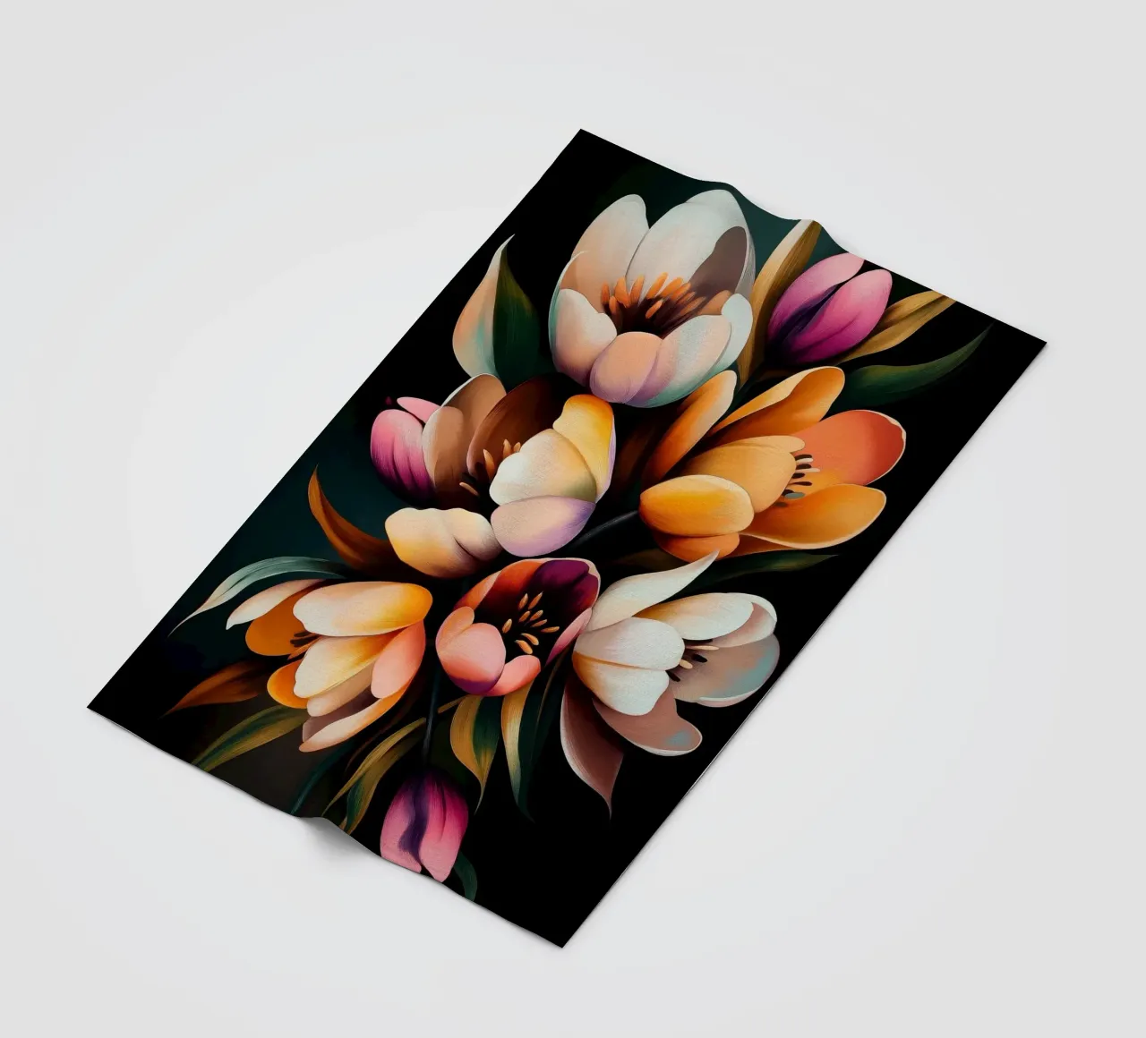 Fiori colorati coperta in pile da Imagine