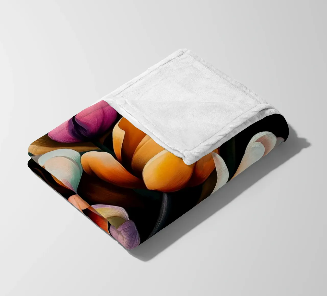 Fiori colorati coperta in pile da Imagine