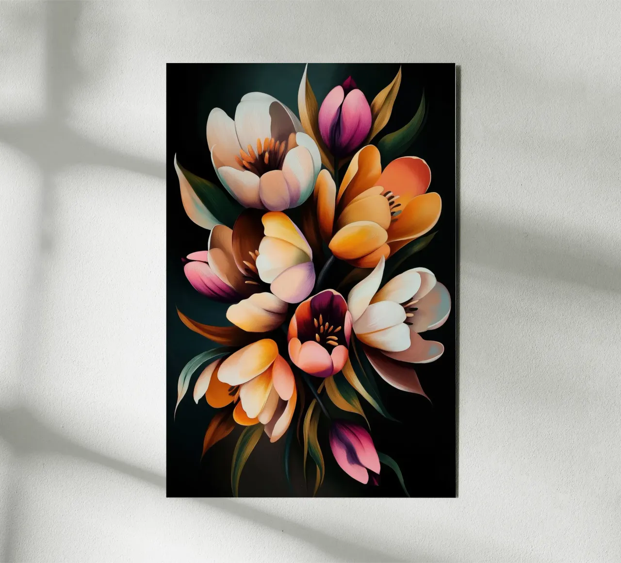 Fiori colorati alluminio dibond da Imagine