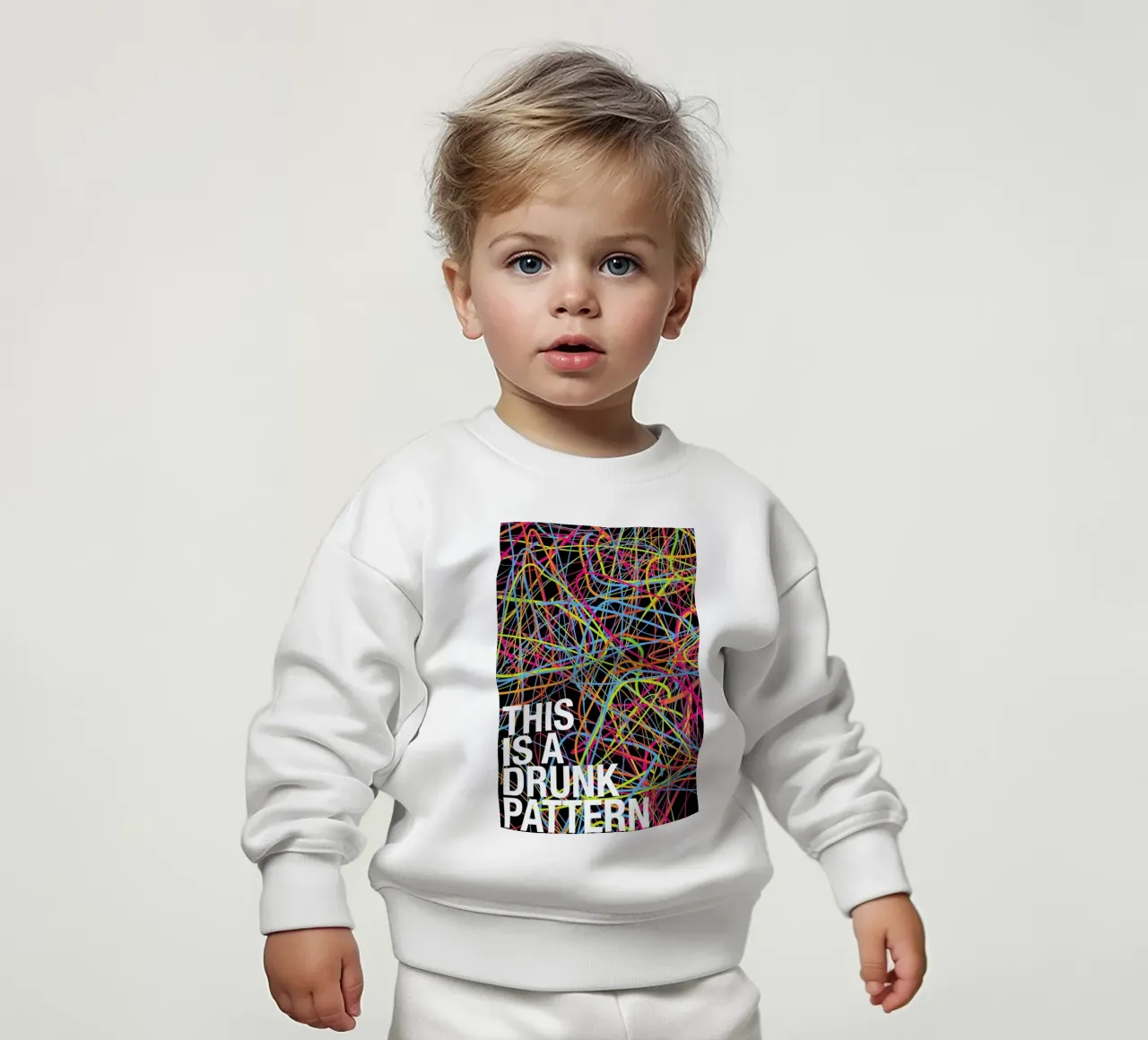 This is my drunk pattern felpa neonato da Danny Ivan