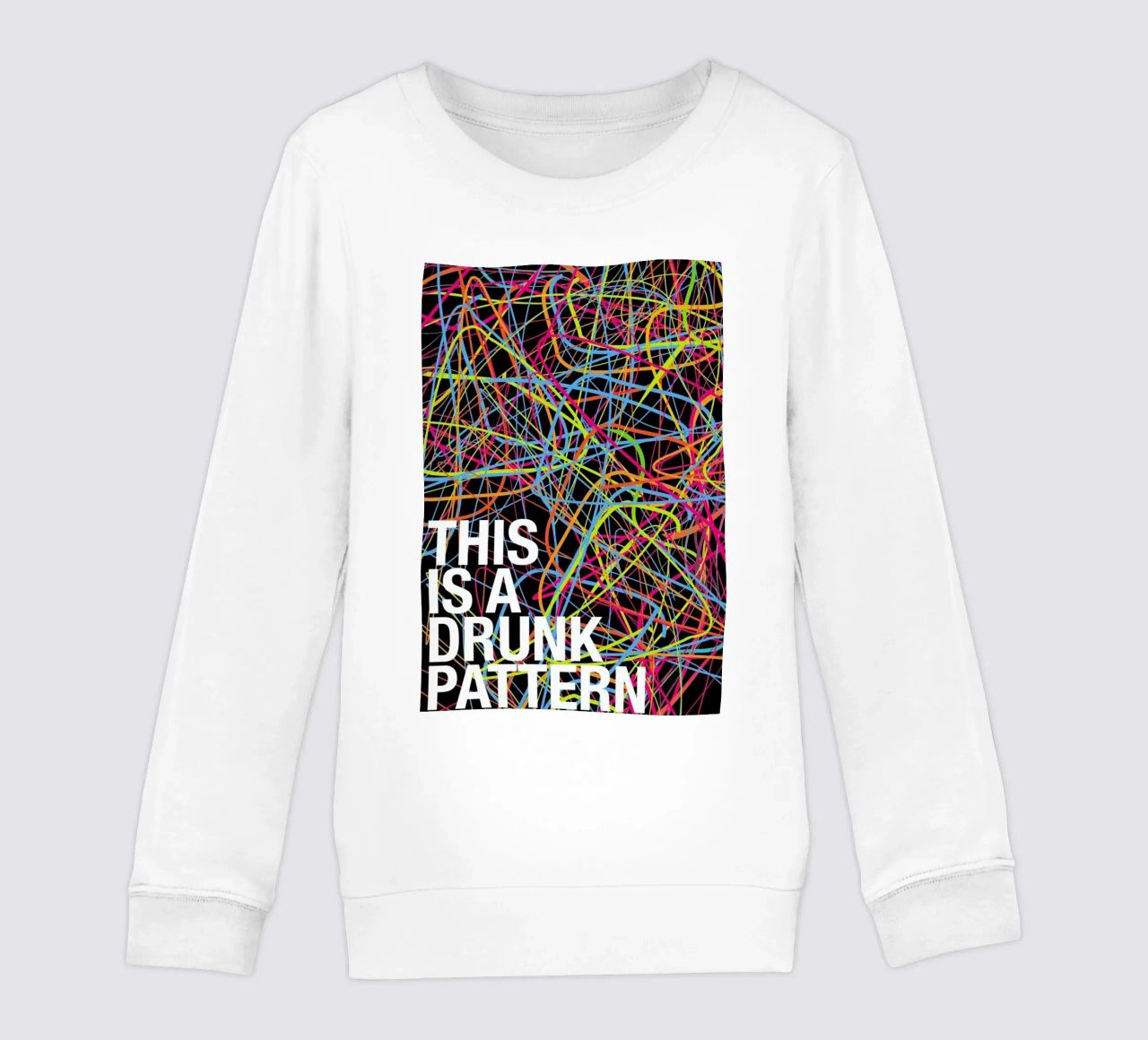 This is my drunk pattern felpa bambino da Danny Ivan