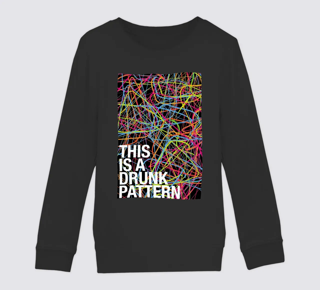 This is my drunk pattern felpa bambino da Danny Ivan