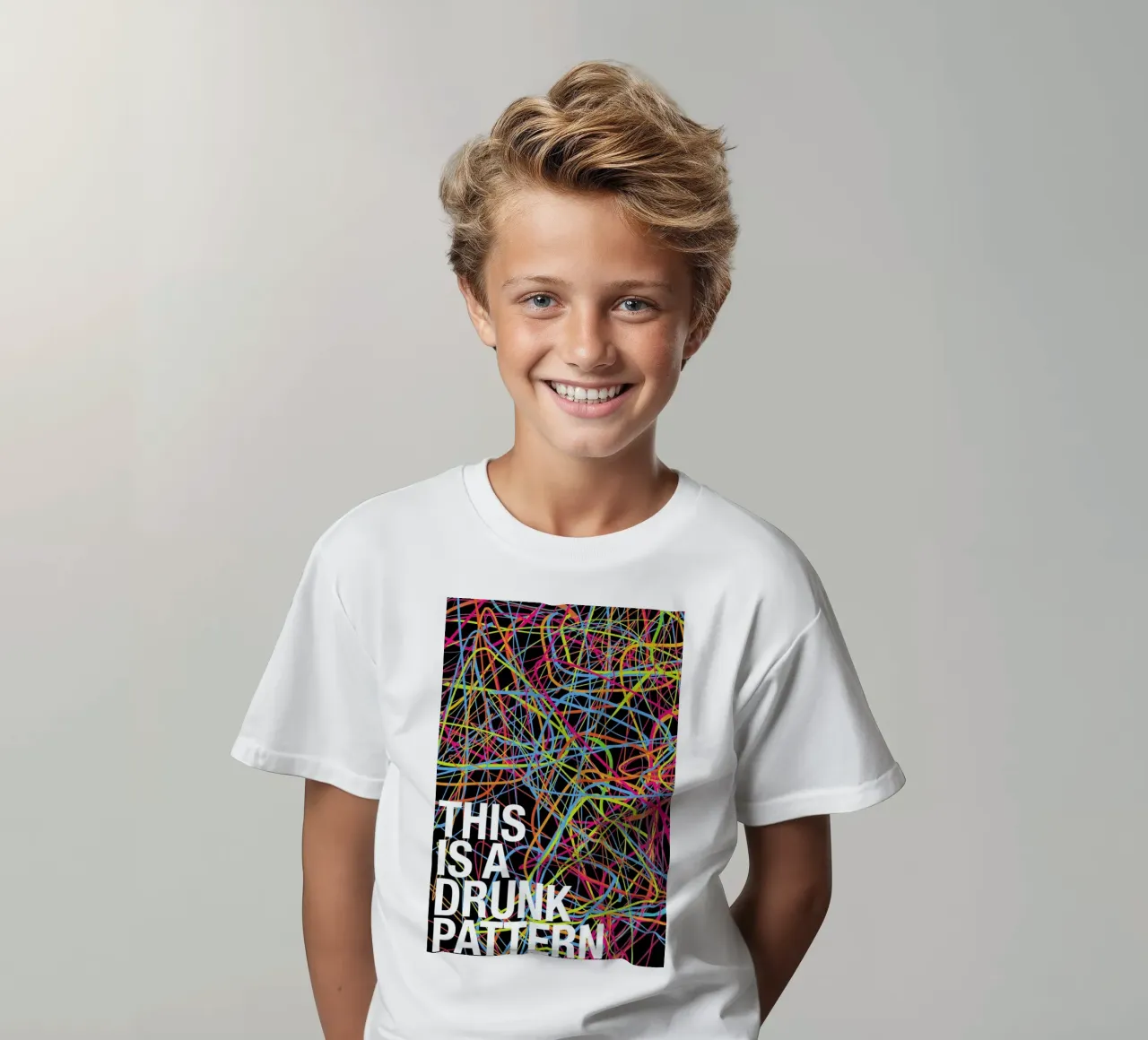 This is my drunk pattern t-shirt bambini da Danny Ivan