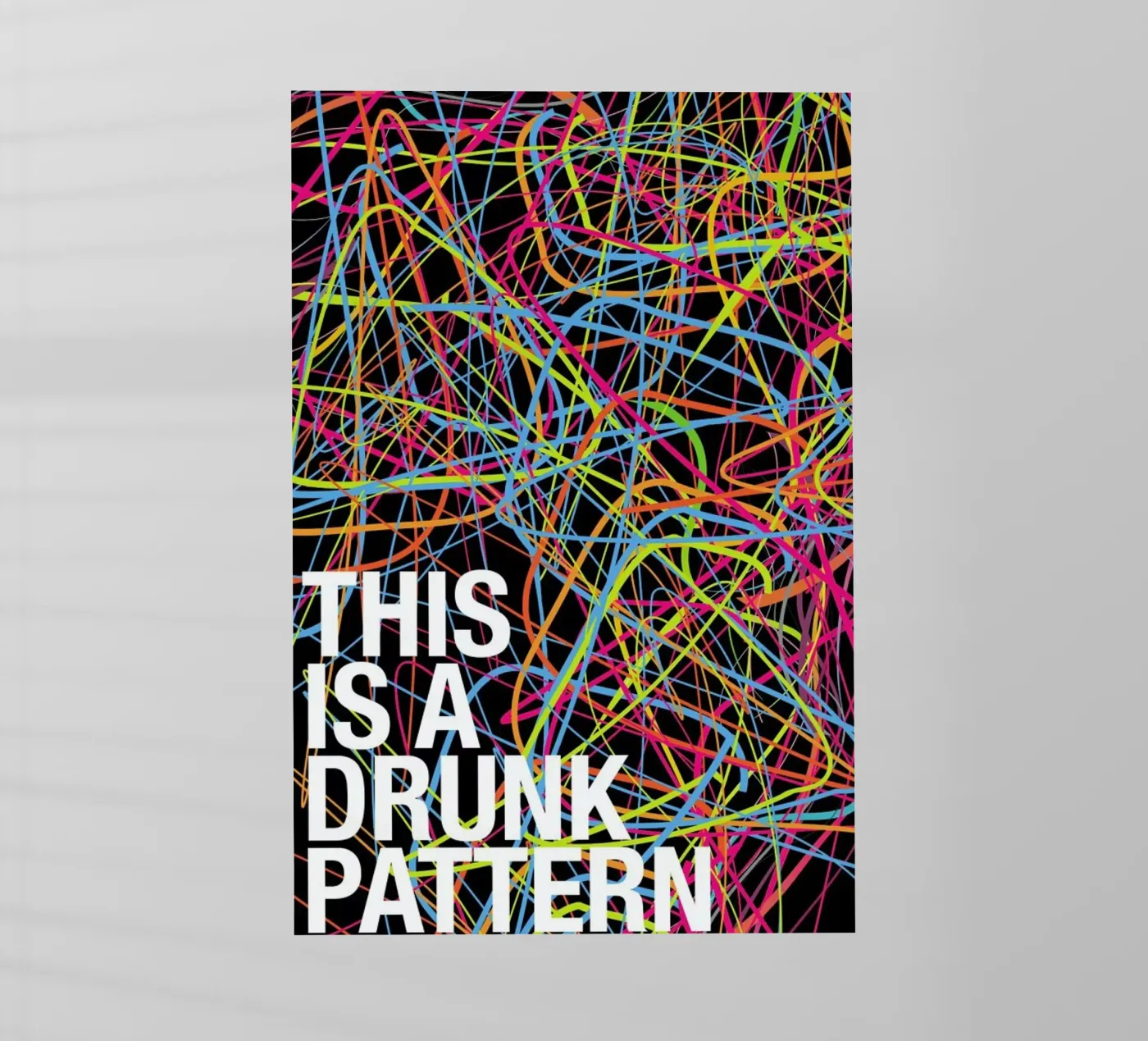 This is my drunk pattern Backlit Folie von Danny Ivan