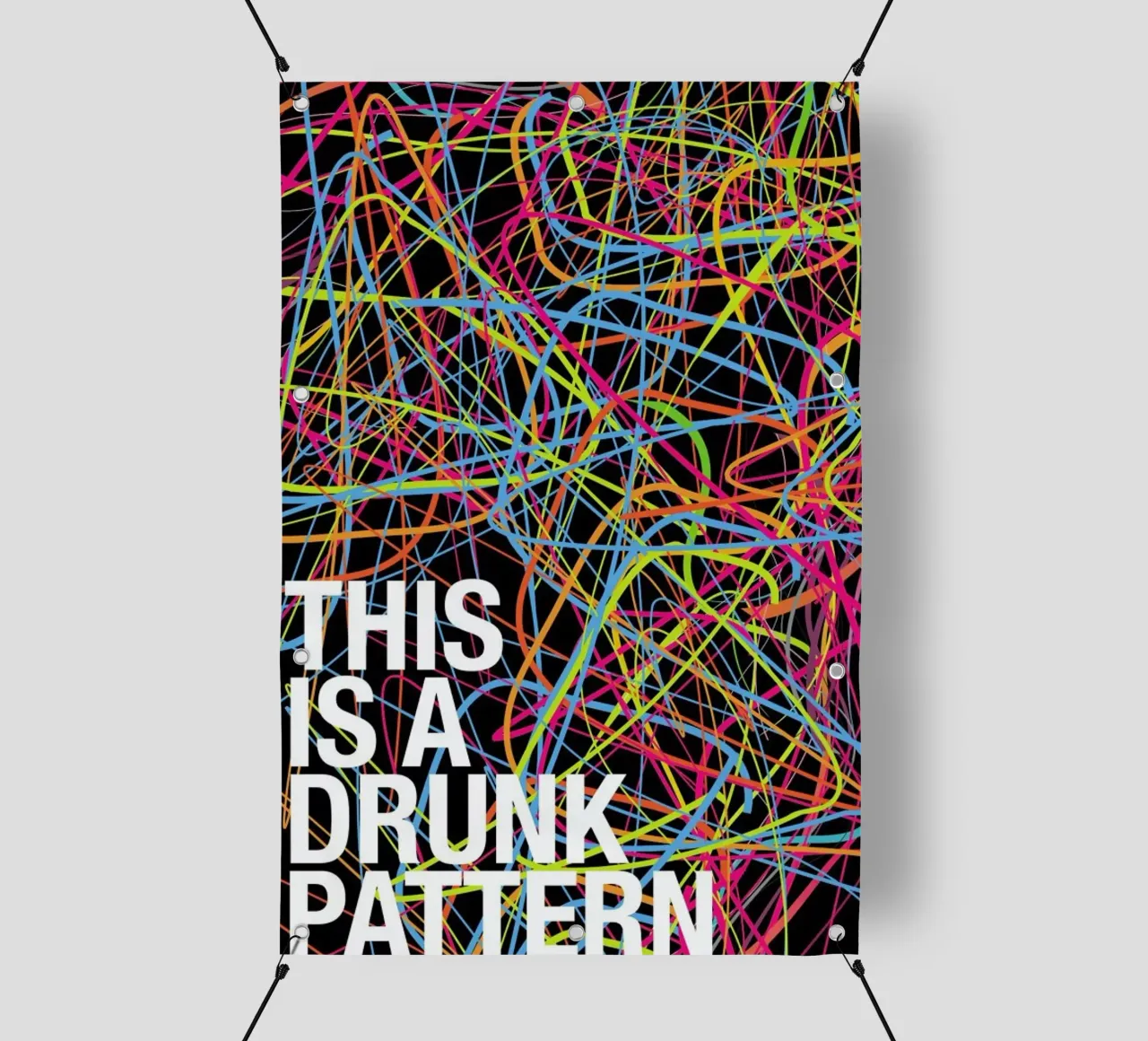 This is my drunk pattern telo in pvc da Danny Ivan