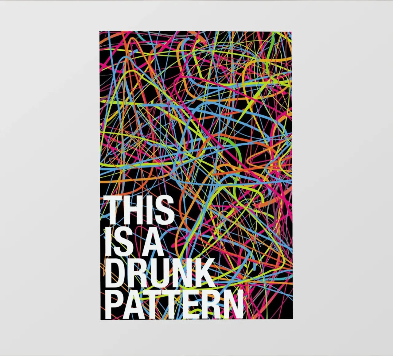 This is my drunk pattern telo in pvc da Danny Ivan