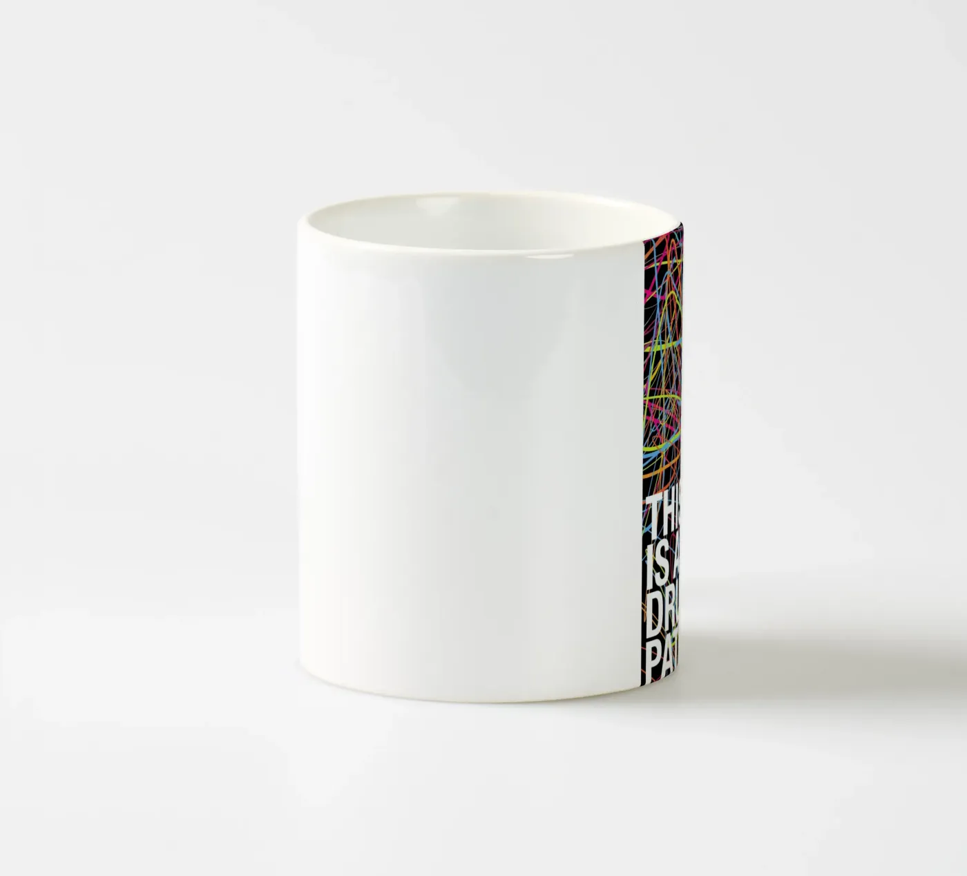 This is my drunk pattern ceramic mug by Danny Ivan