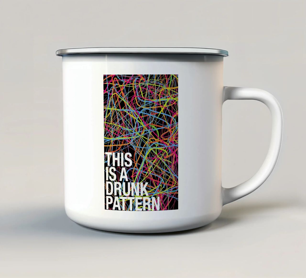 This is my drunk pattern tazza in smalto da Danny Ivan