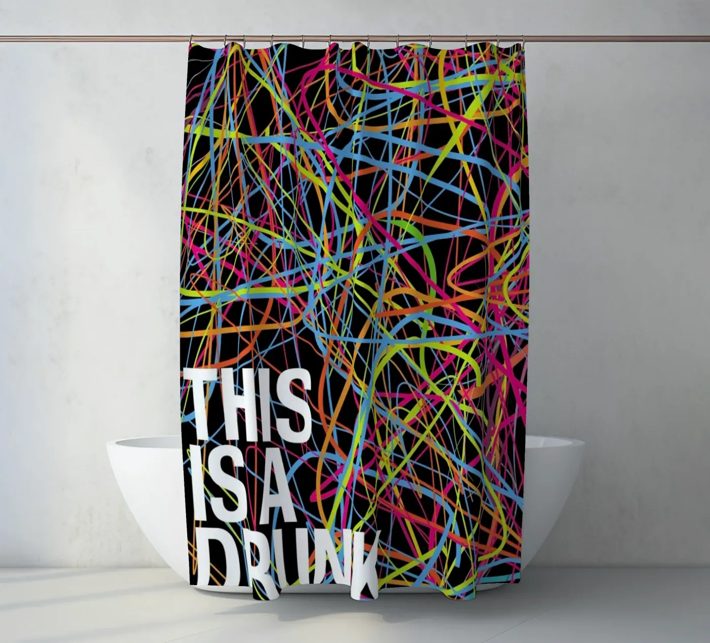 This is my drunk pattern Duschvorhang von Danny Ivan