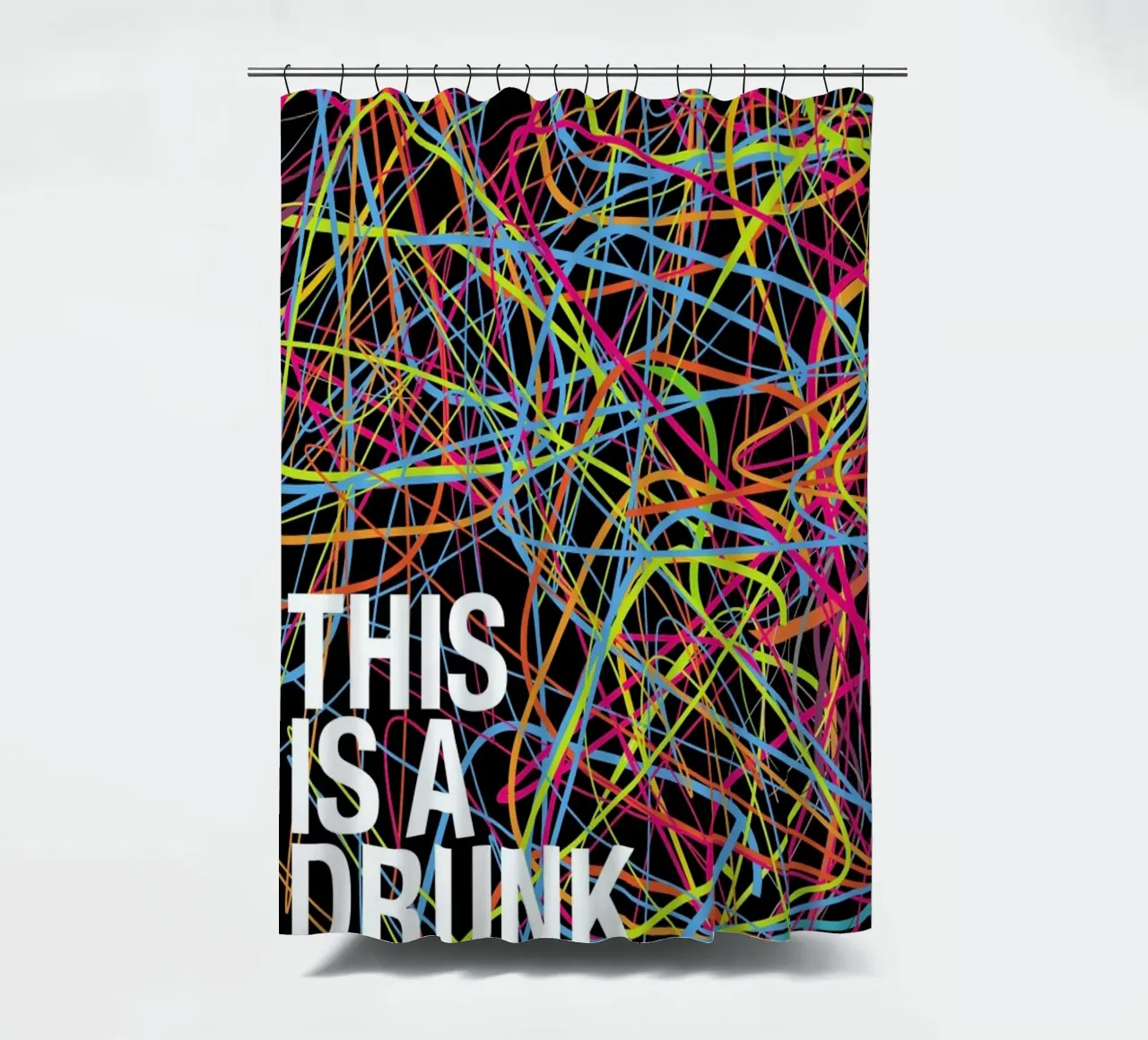 This is my drunk pattern cortina de baño de Danny Ivan