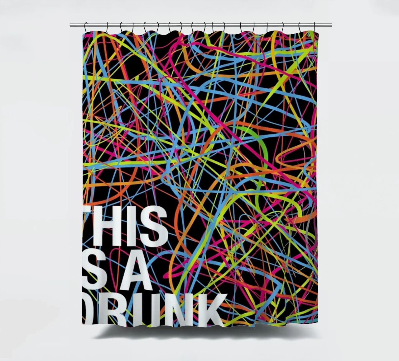 This is my drunk pattern tenda da doccia da Danny Ivan