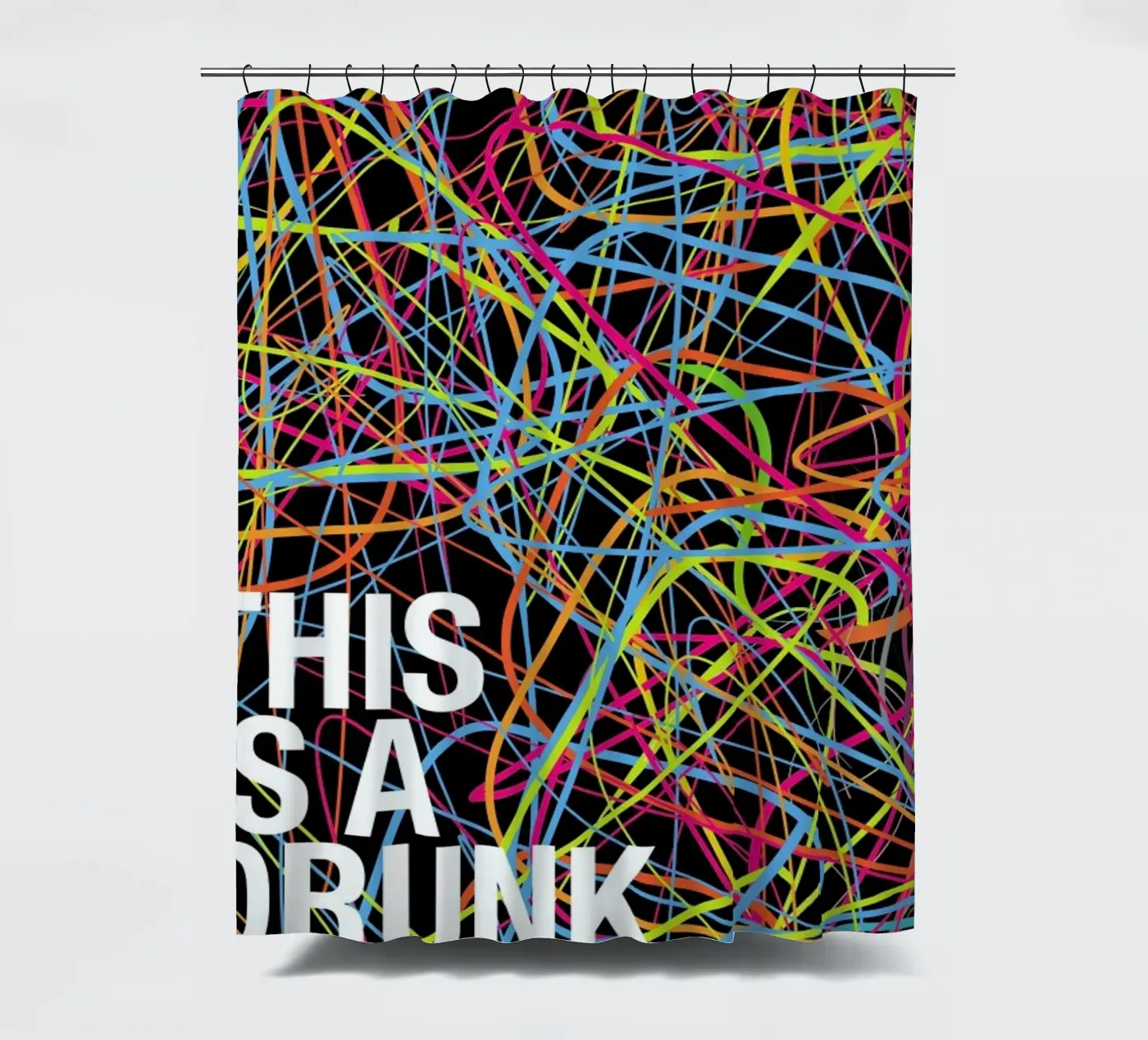 This is my drunk pattern Duschvorhang von Danny Ivan
