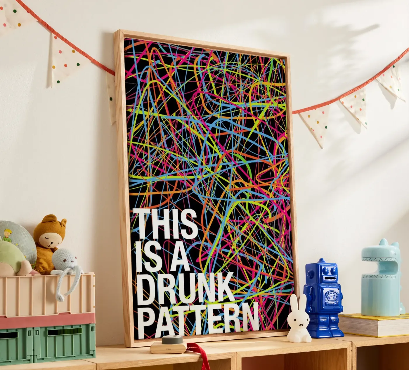 This is my drunk pattern canvas by Danny Ivan