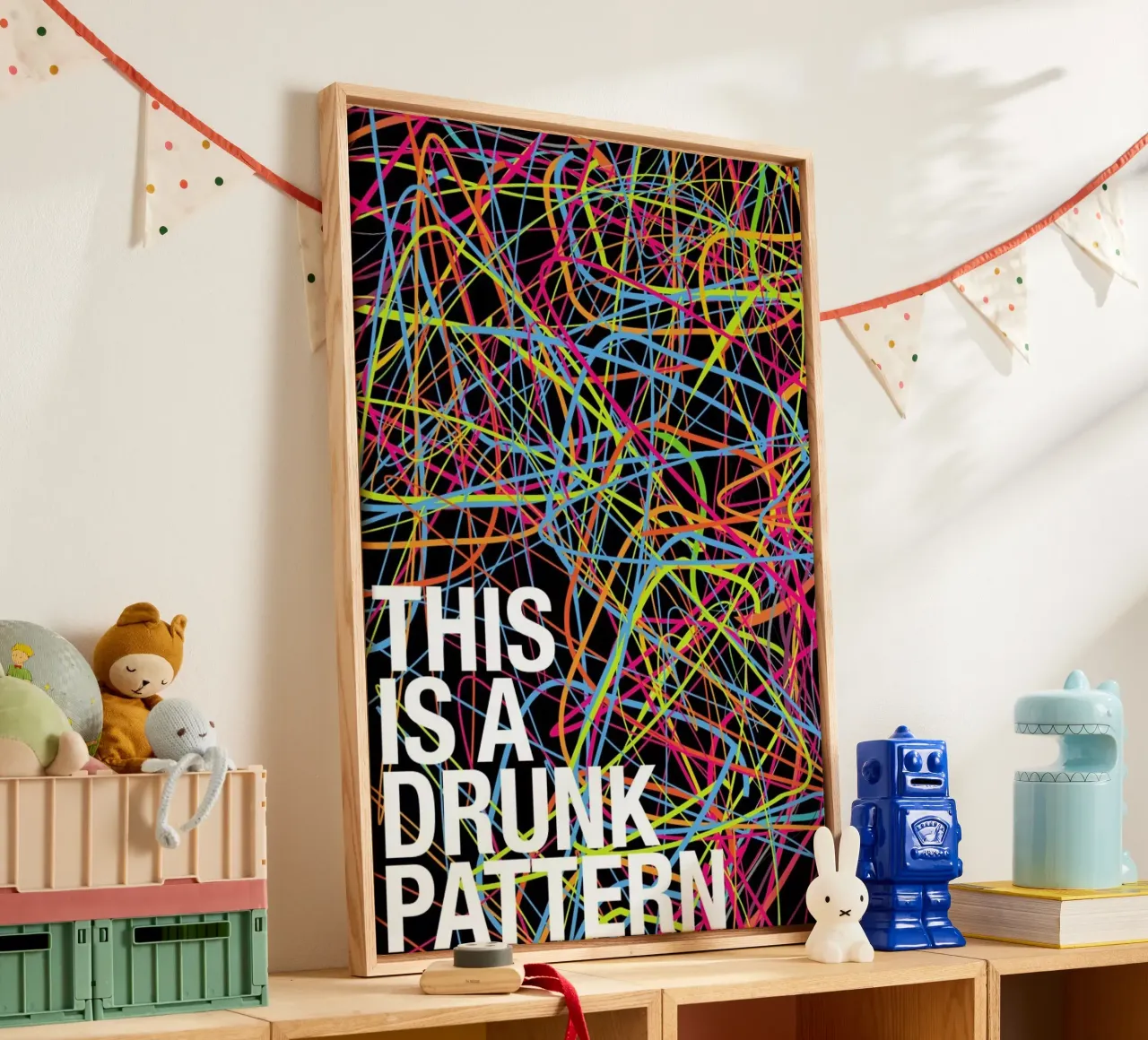 This is my drunk pattern canvas by Danny Ivan