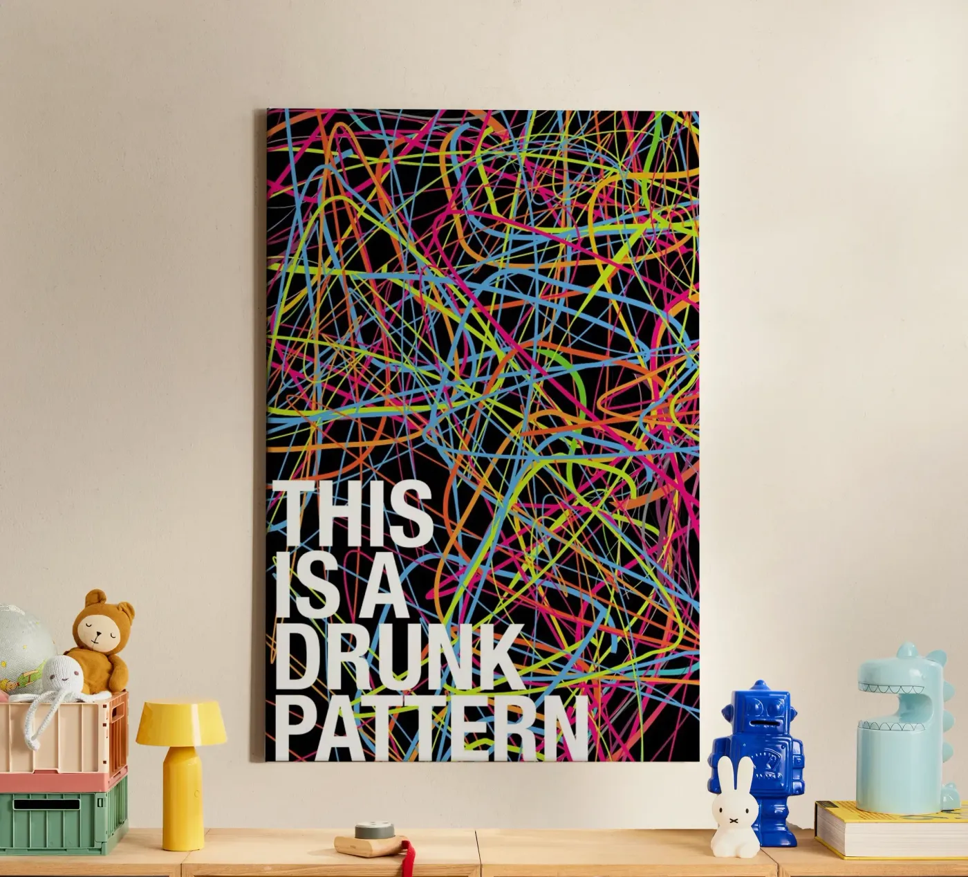 This is my drunk pattern tela da Danny Ivan