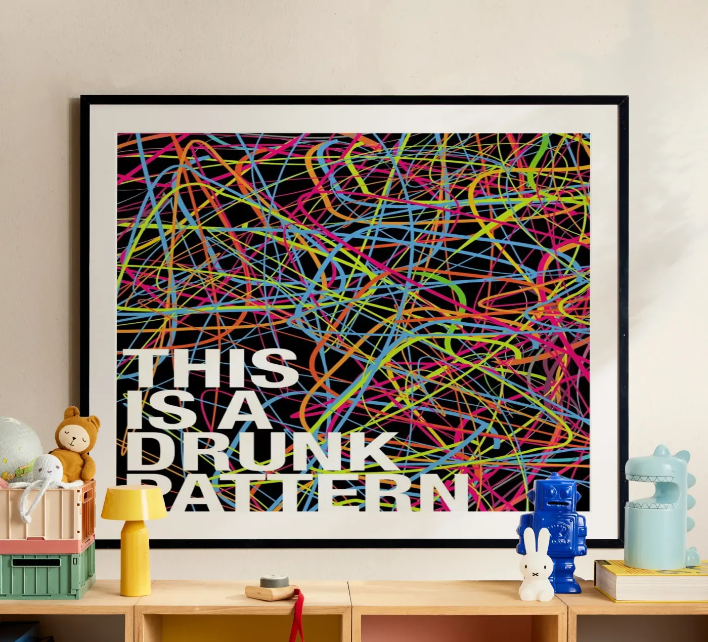 This is my drunk pattern poster da Danny Ivan