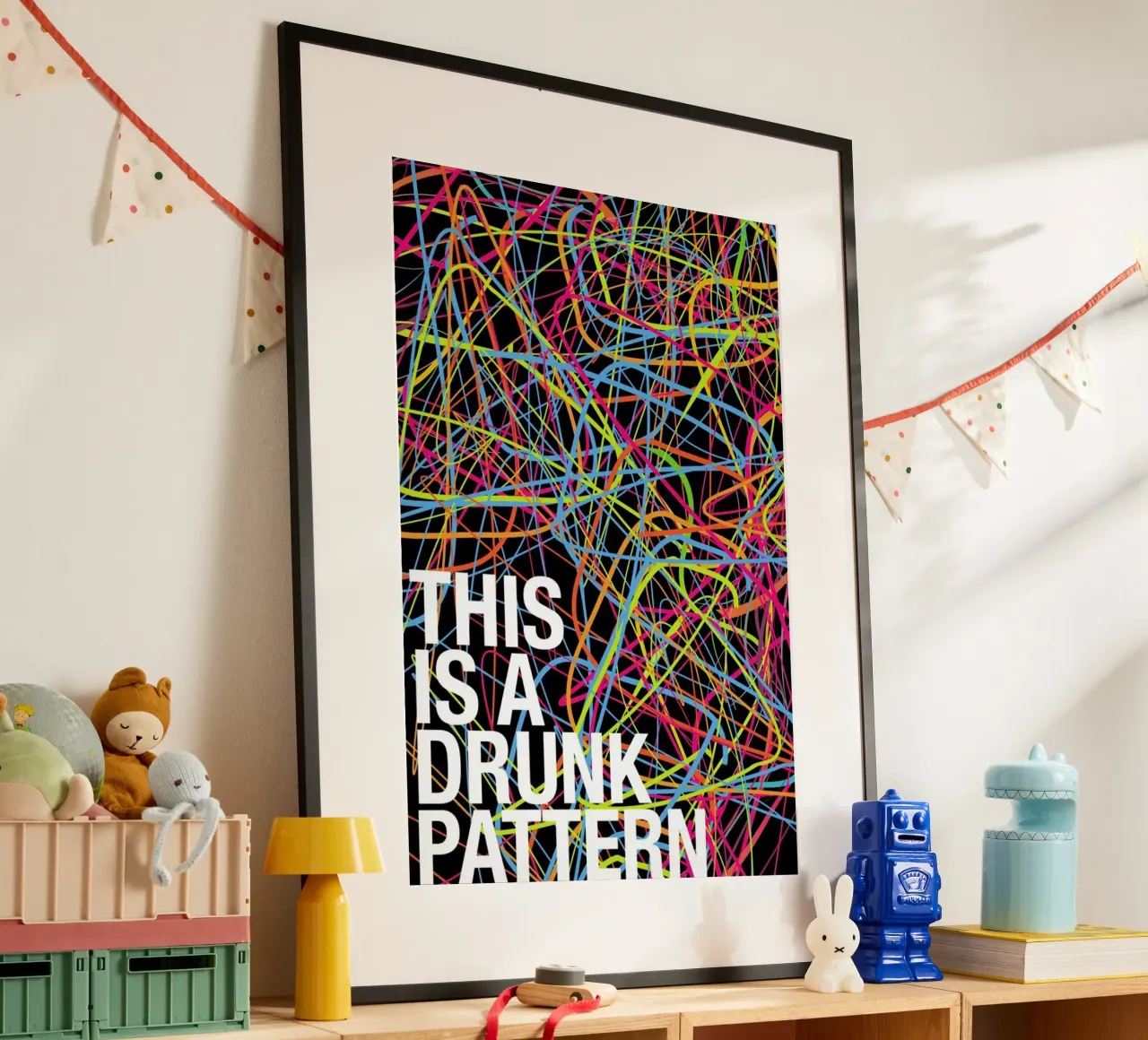This is my drunk pattern Poster von Danny Ivan