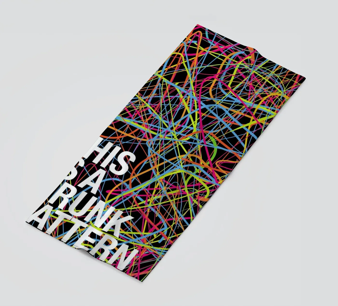 This is my drunk pattern beach towel by Danny Ivan