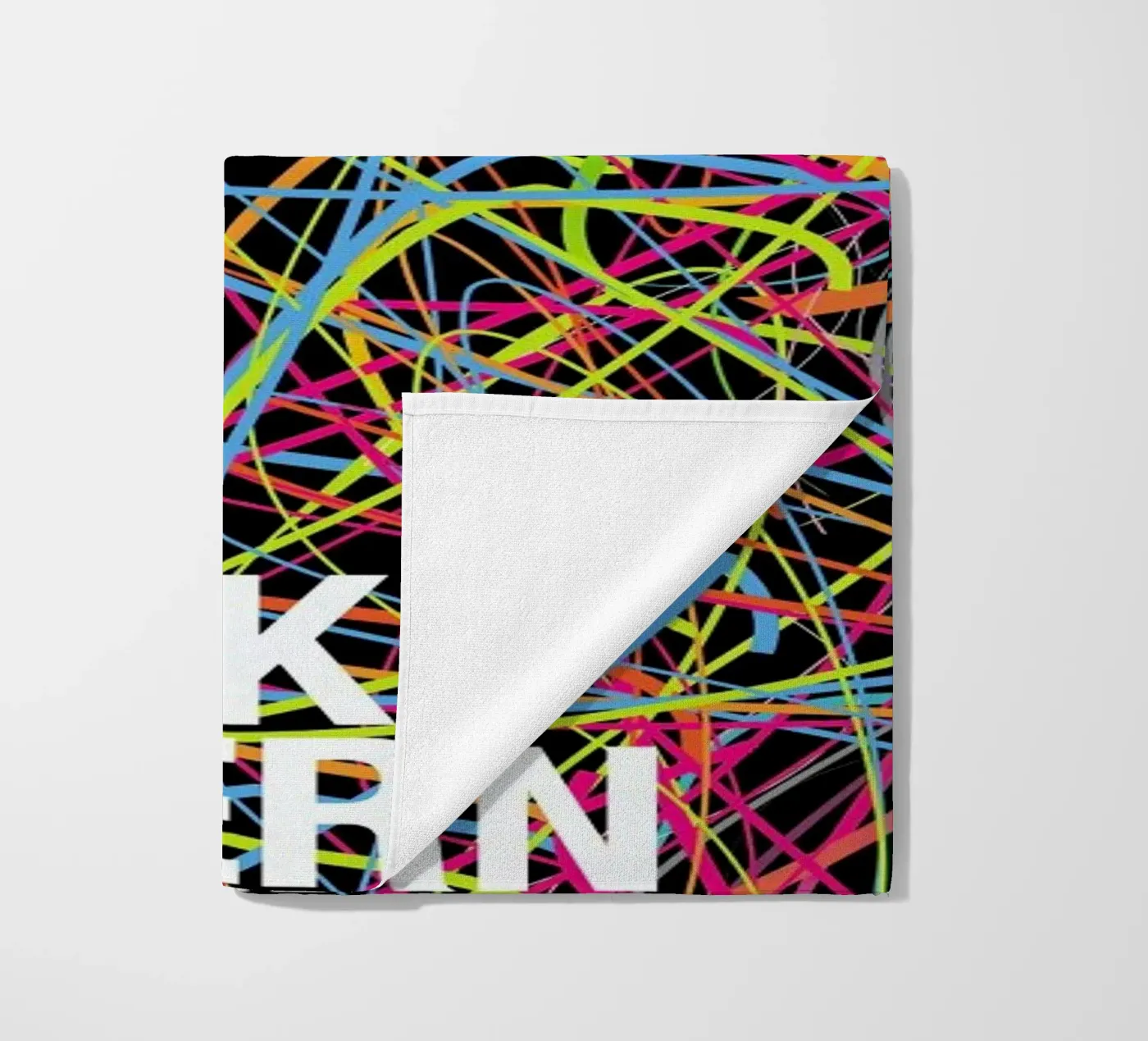 This is my drunk pattern beach towel by Danny Ivan