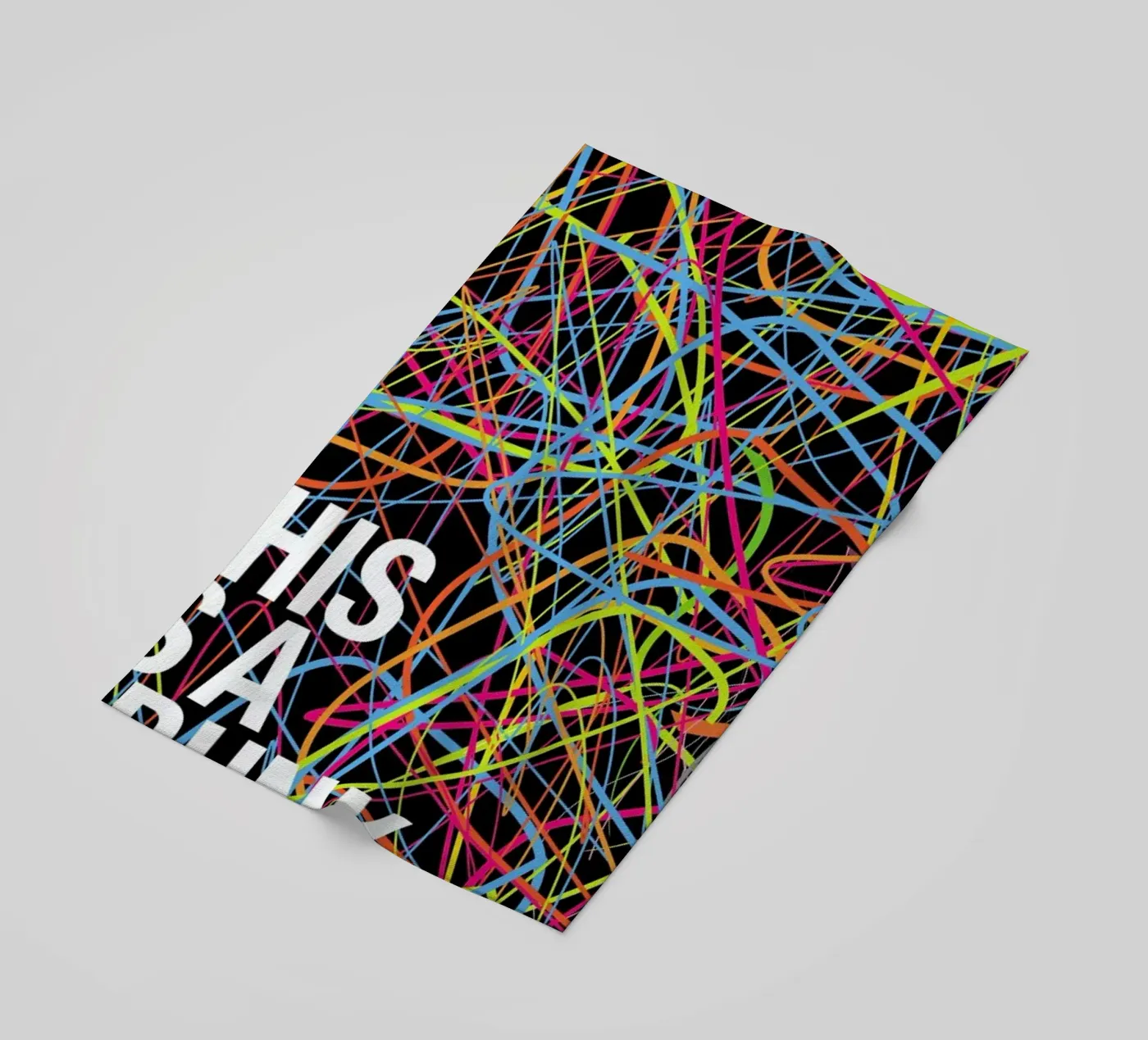 This is my drunk pattern beach towel by Danny Ivan