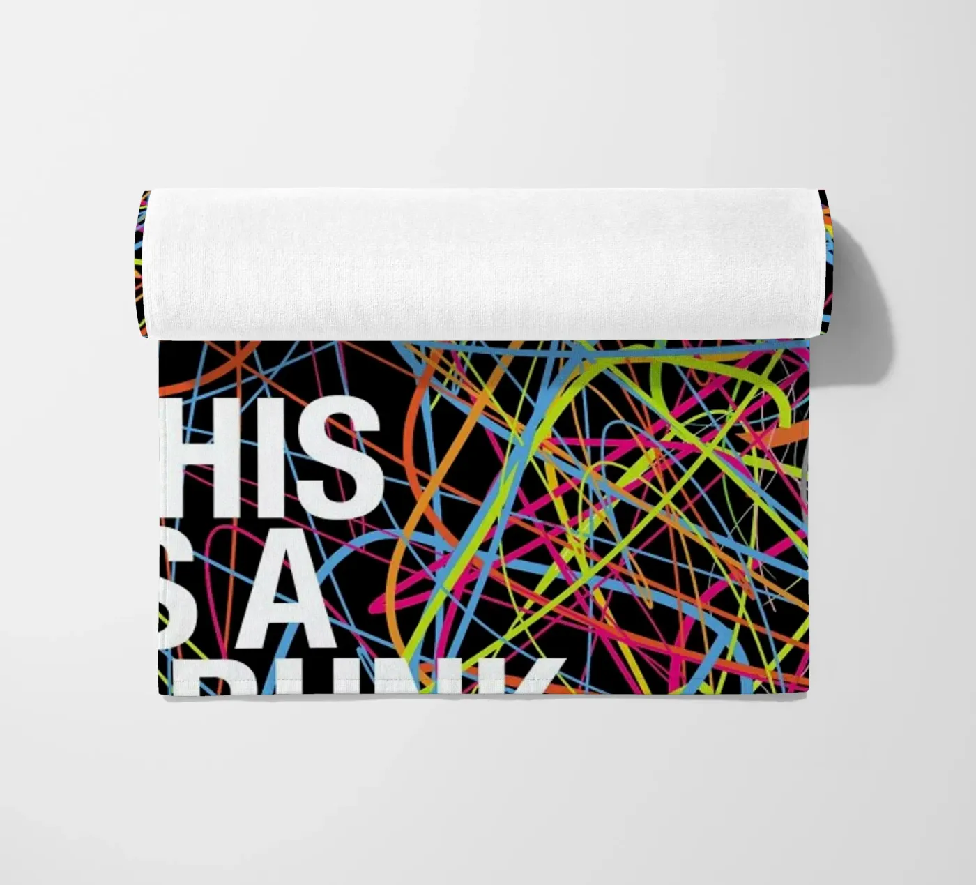 This is my drunk pattern beach towel by Danny Ivan