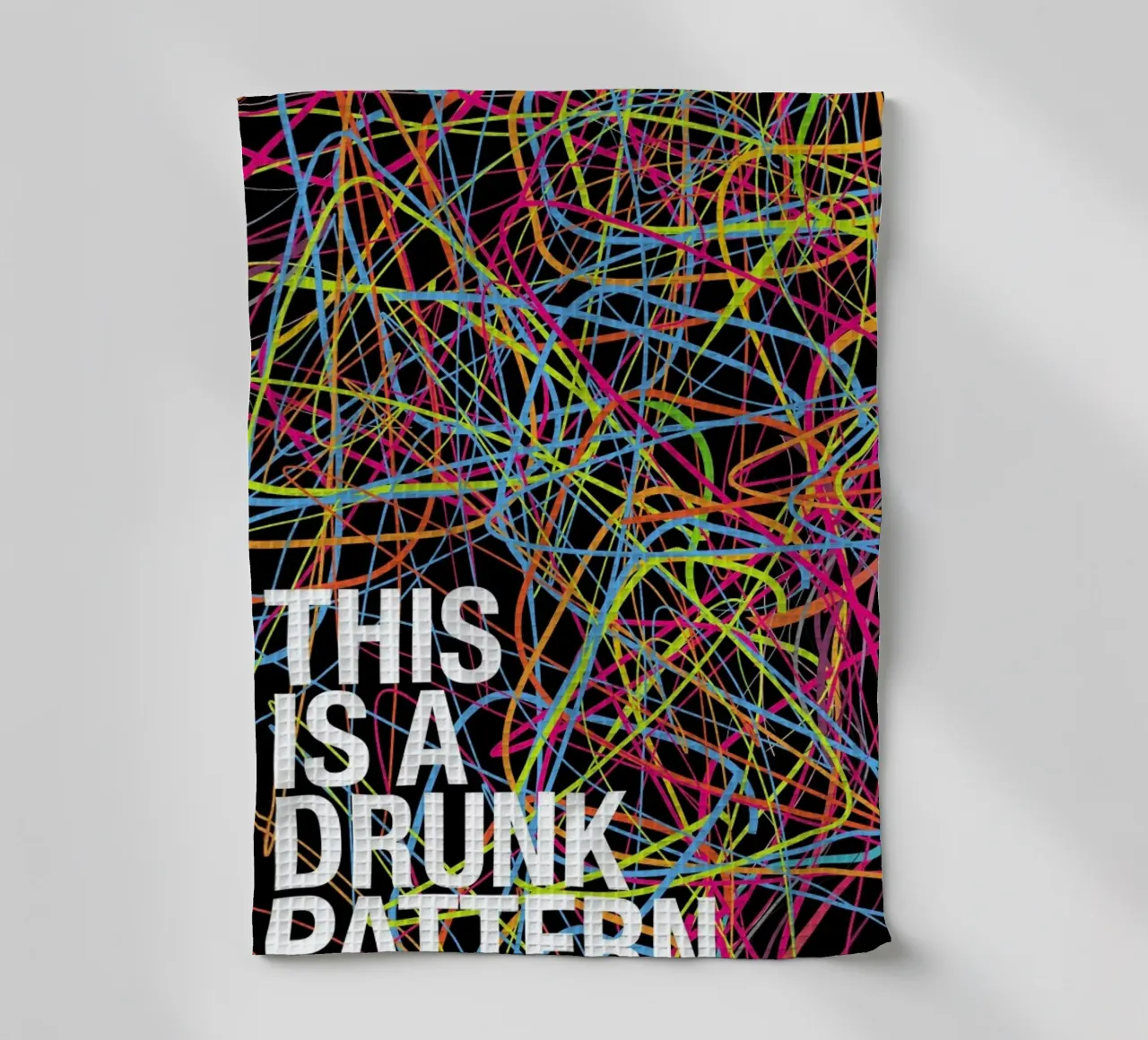 This is my drunk pattern canovaccio da cucina da Danny Ivan