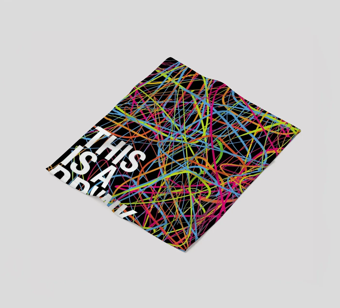 This is my drunk pattern fleece blanket by Danny Ivan