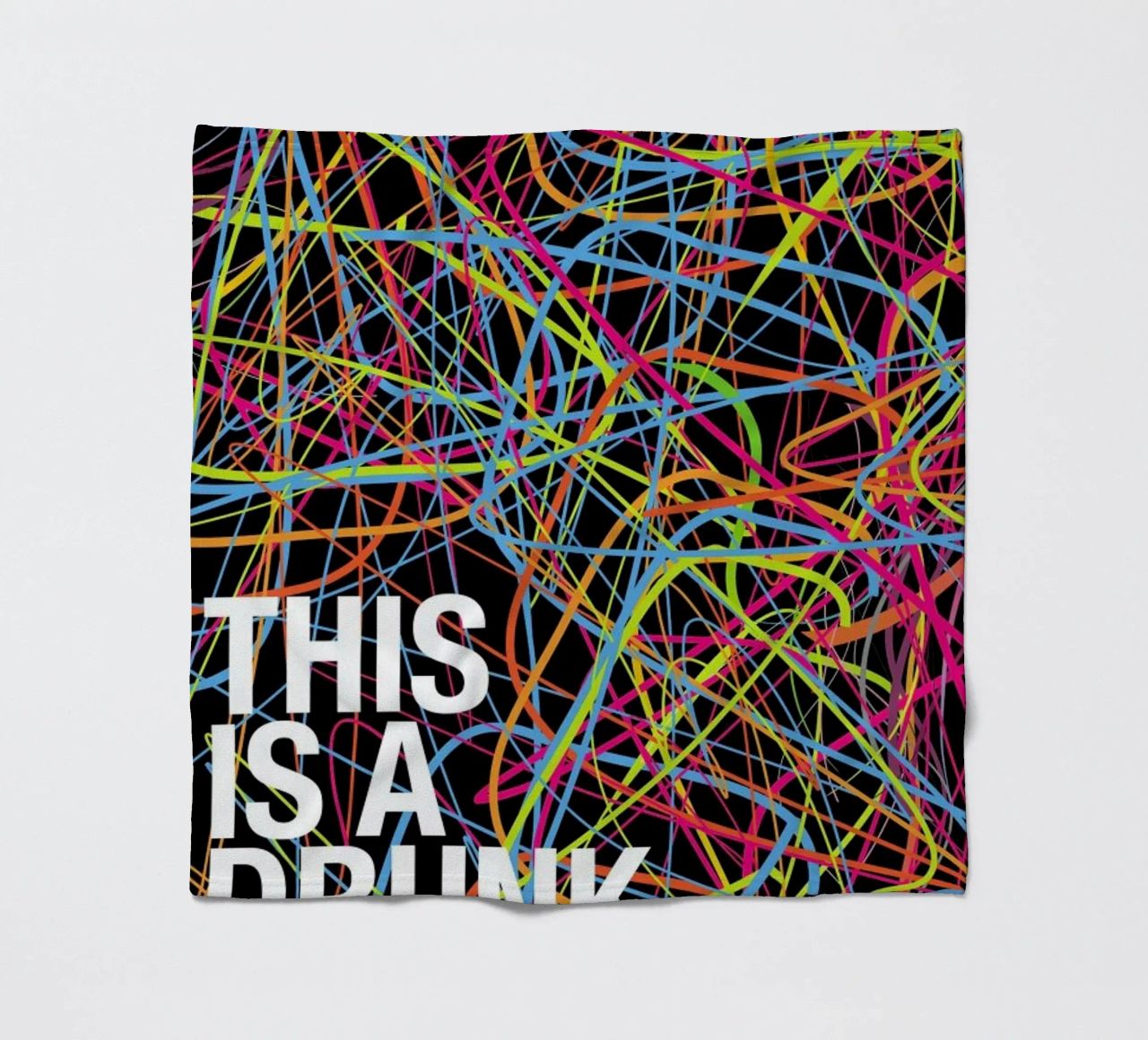This is my drunk pattern coperta in pile da Danny Ivan