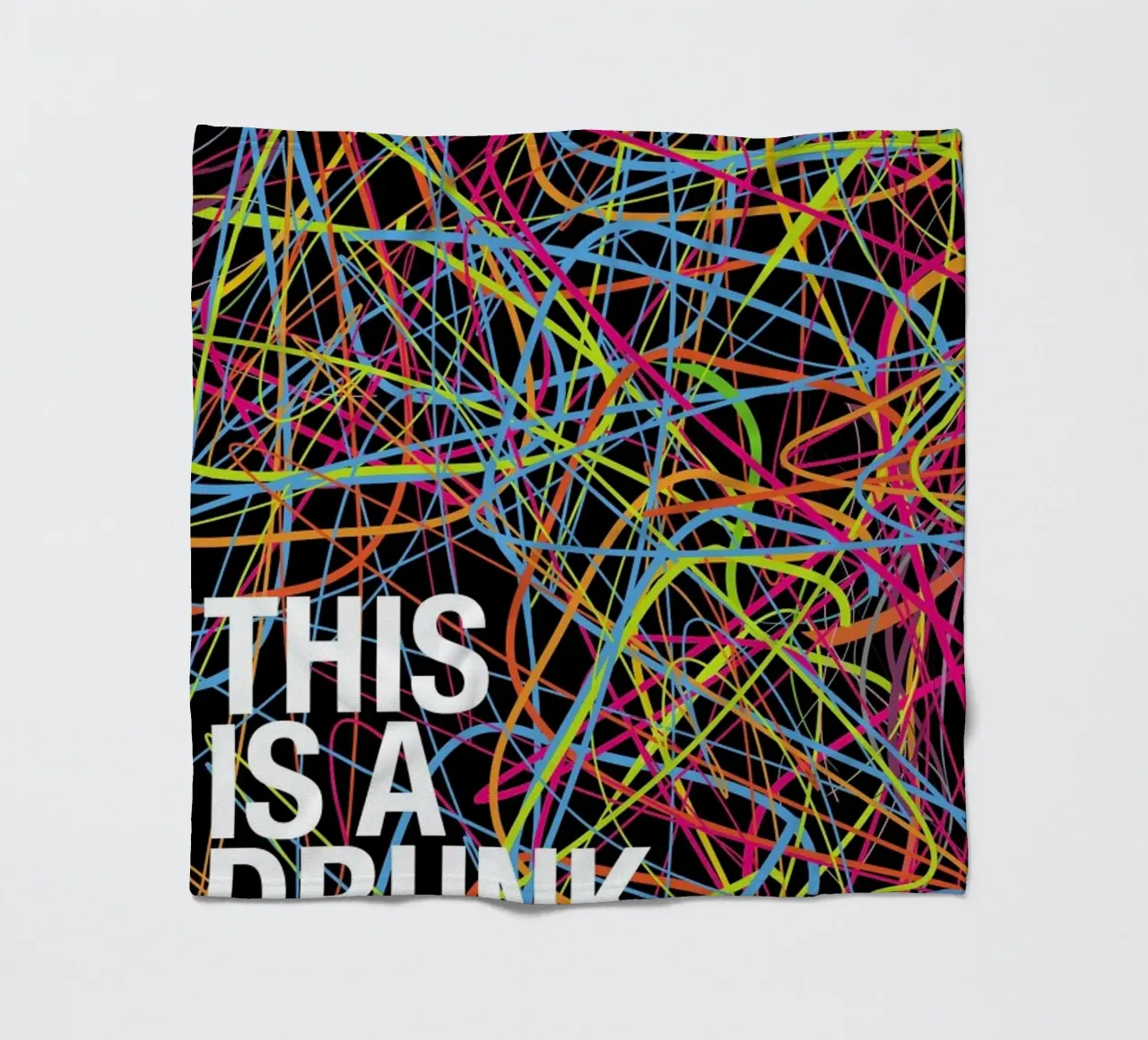 This is my drunk pattern coperta in pile da Danny Ivan