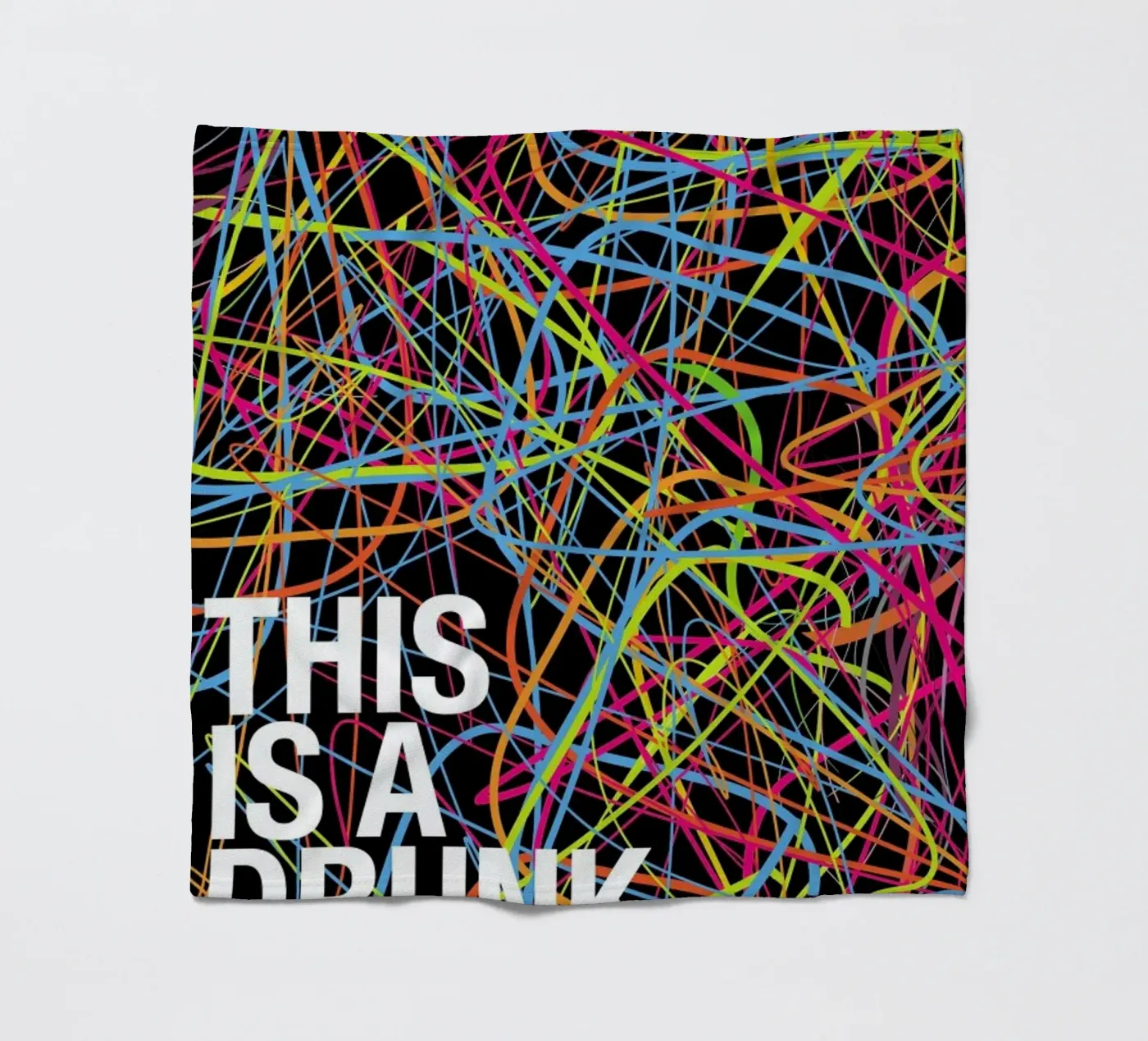 This is my drunk pattern fleece blanket by Danny Ivan