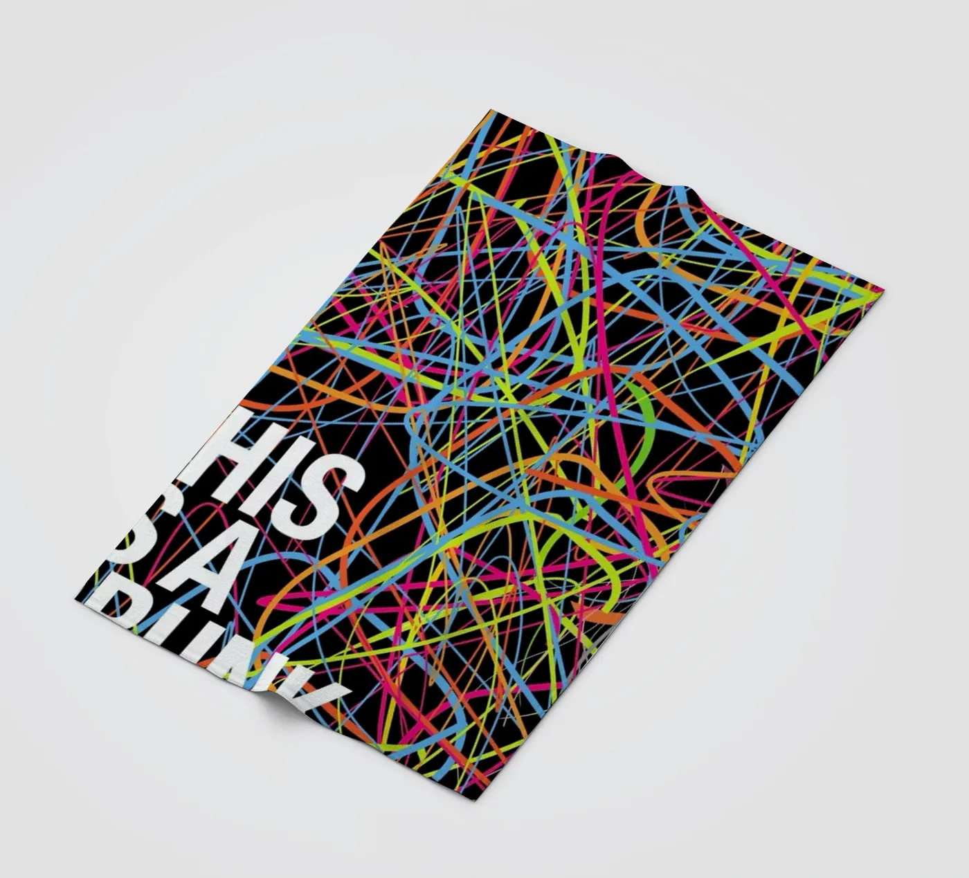 This is my drunk pattern fleece blanket by Danny Ivan