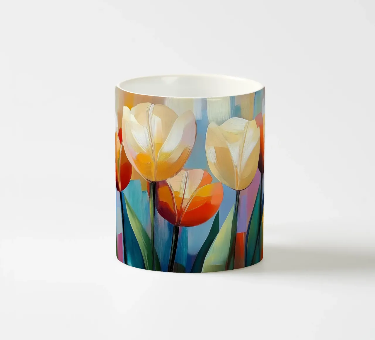 Tulipani astratti tazza in ceramica da Imagine