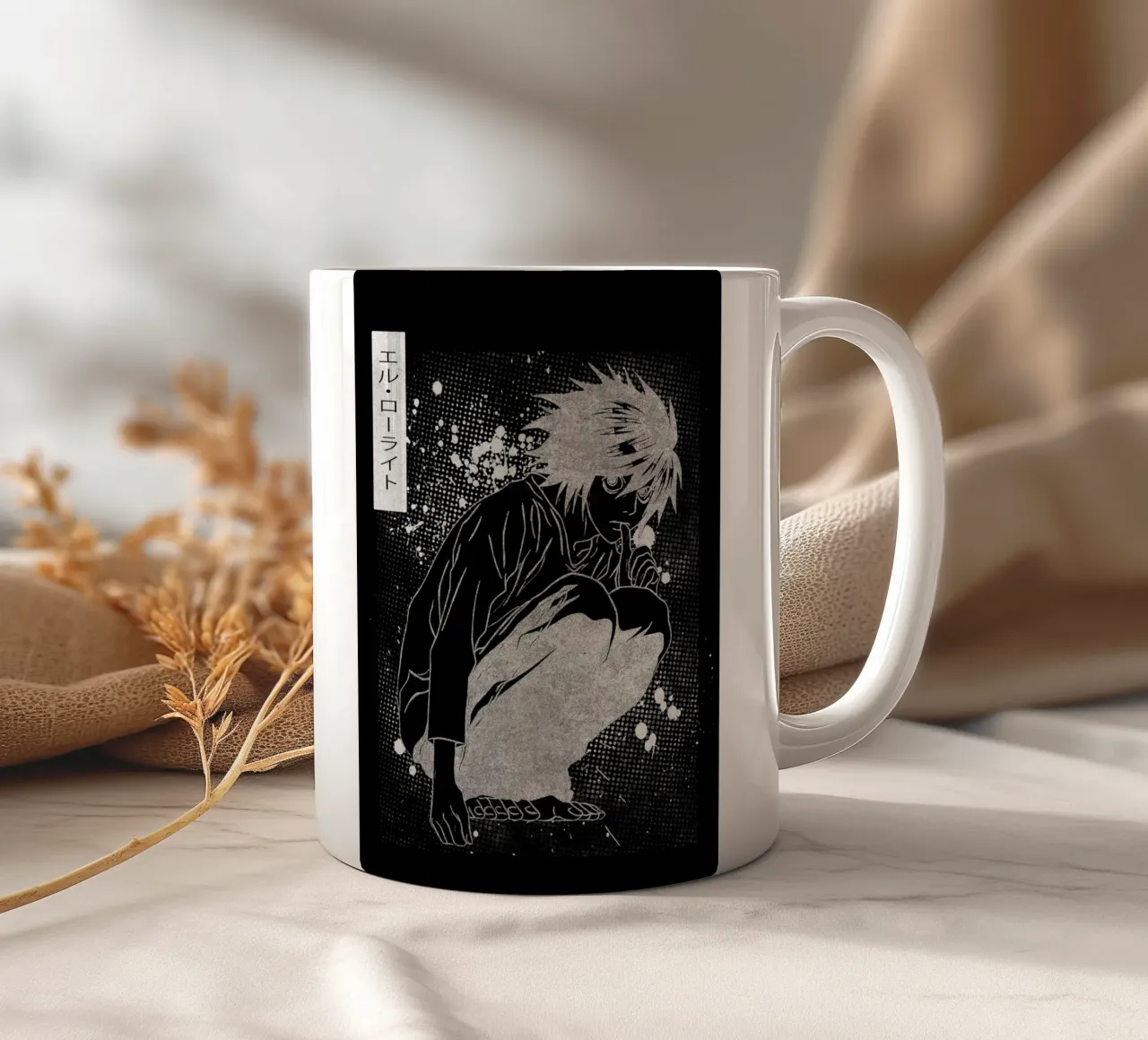 L Lawliet tazza in ceramica da Neonartstudio